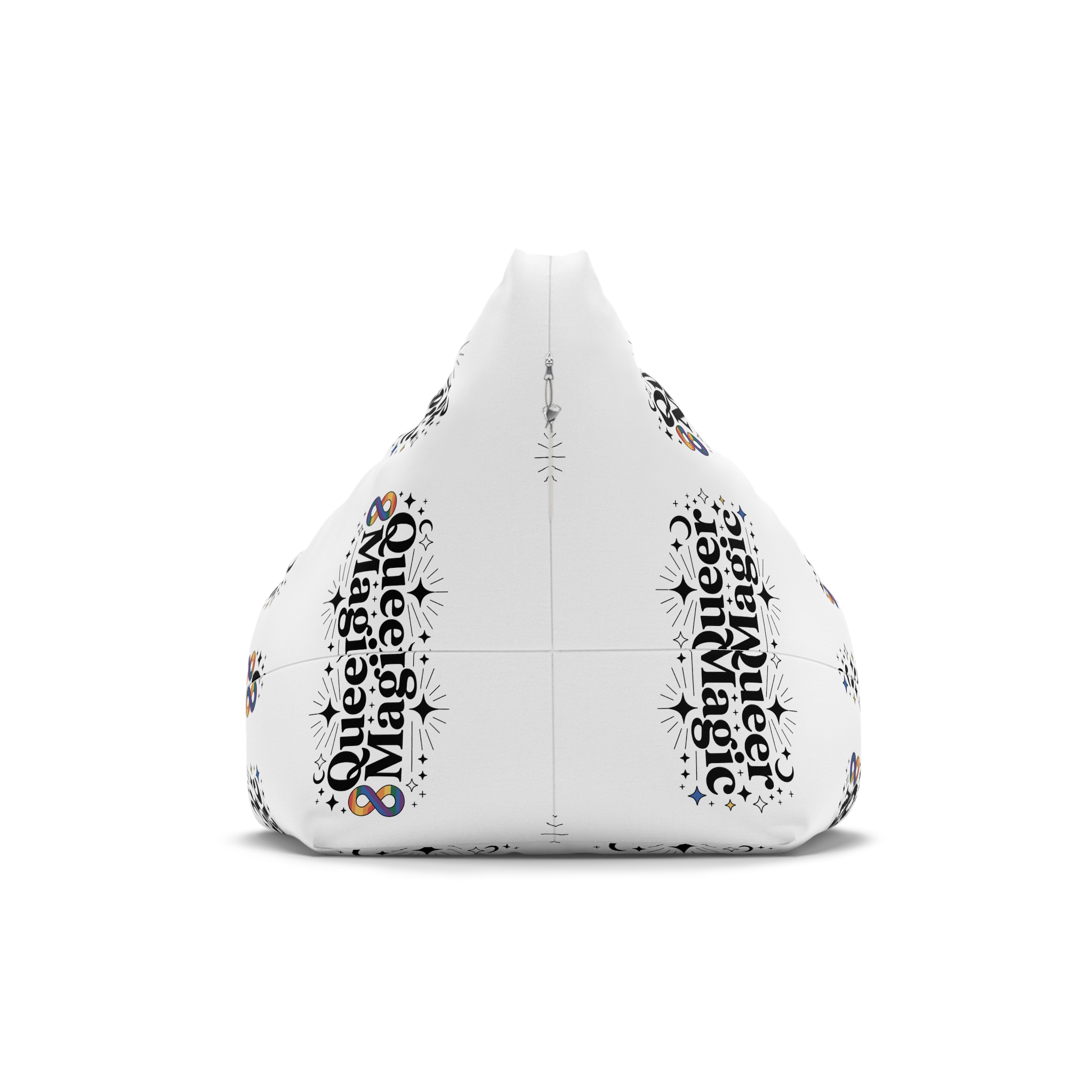 Queer Magic T Shirt Design Isolated White Background Bean Bag Chair Cover - Image 2