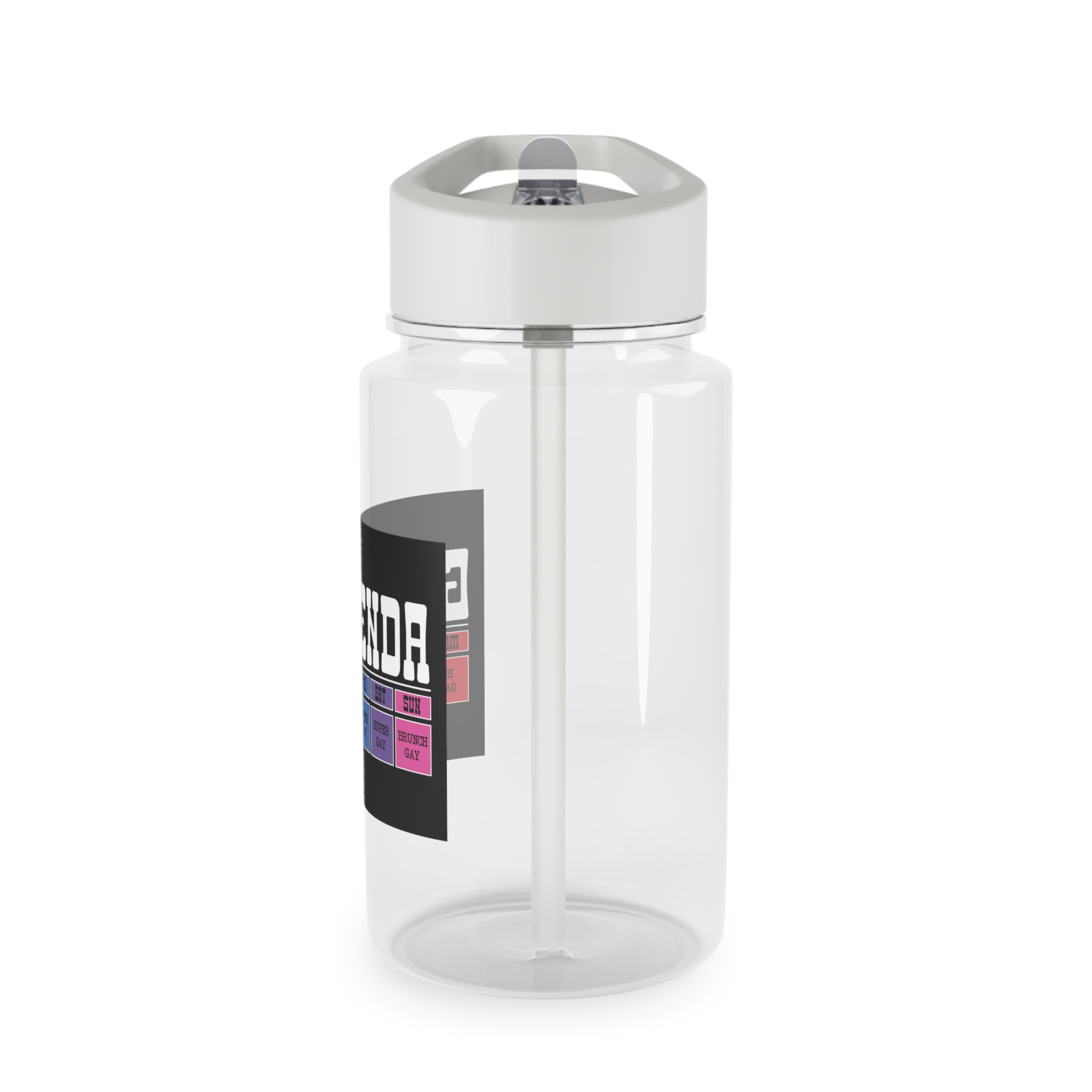 Poster That Says Pay Attention It Tritan Water Bottle - Image 3