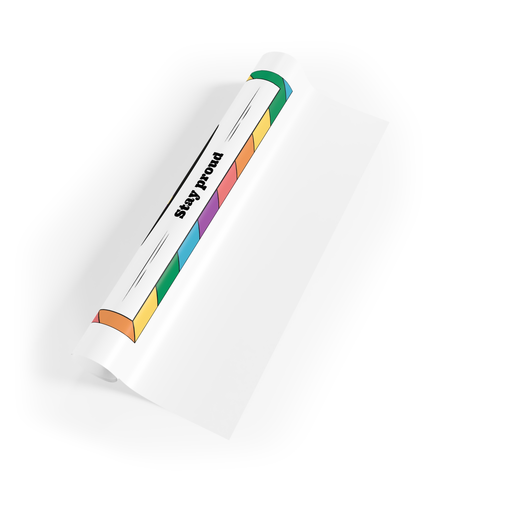 Hand Drawn Illustration Pride Month Celebration(5) Gift Wrapping Paper Rolls 1pc - Image 3