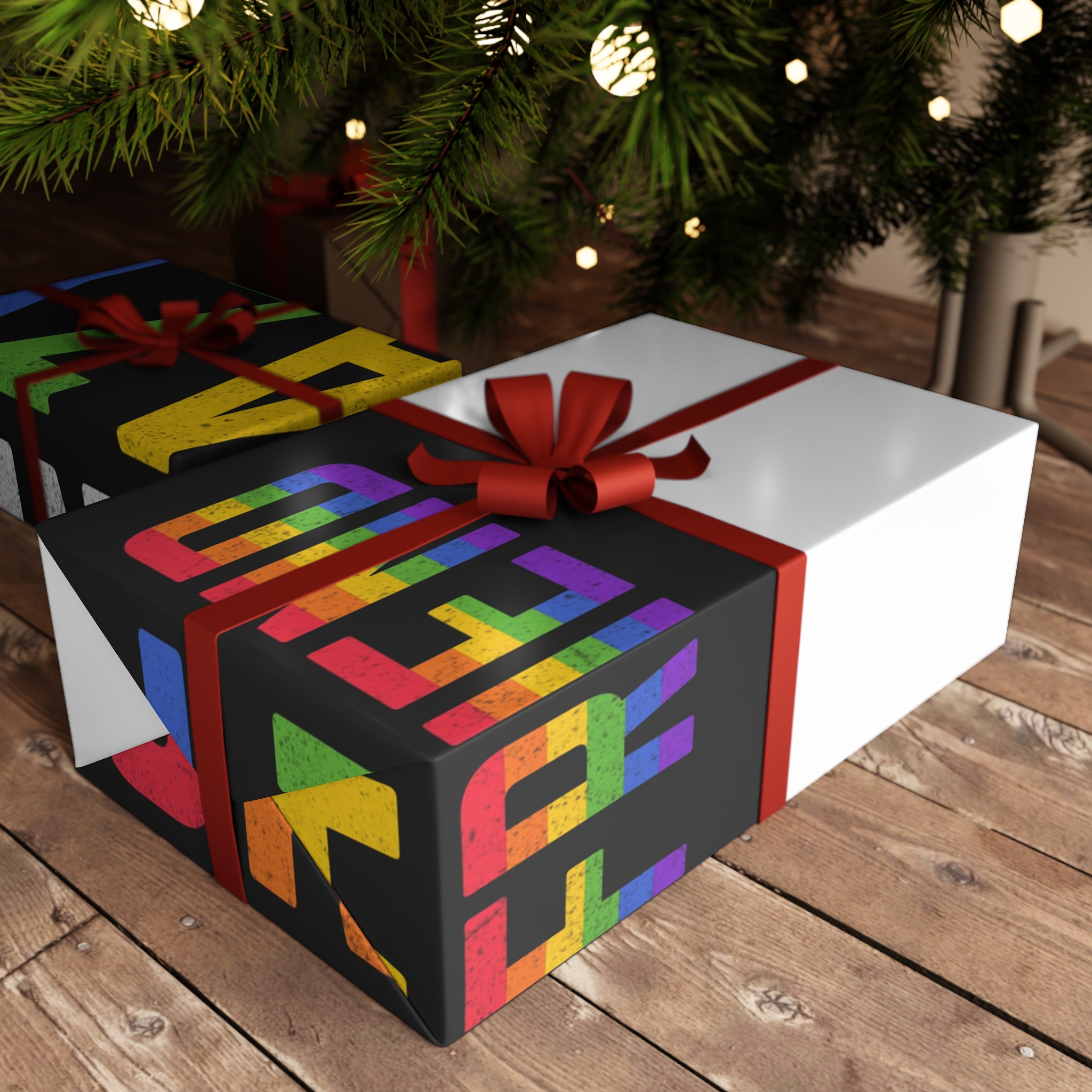 Pride Gay Rainbow Typography Vector Premium T Shirt(5) Gift Wrapping Paper Sheets 1pc - Image 6