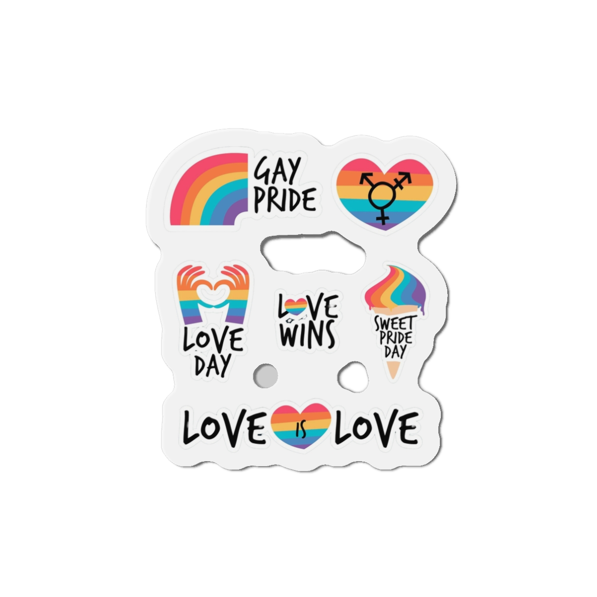 Pride Day Label Pack Theme Die Cut Magnets - Image 4