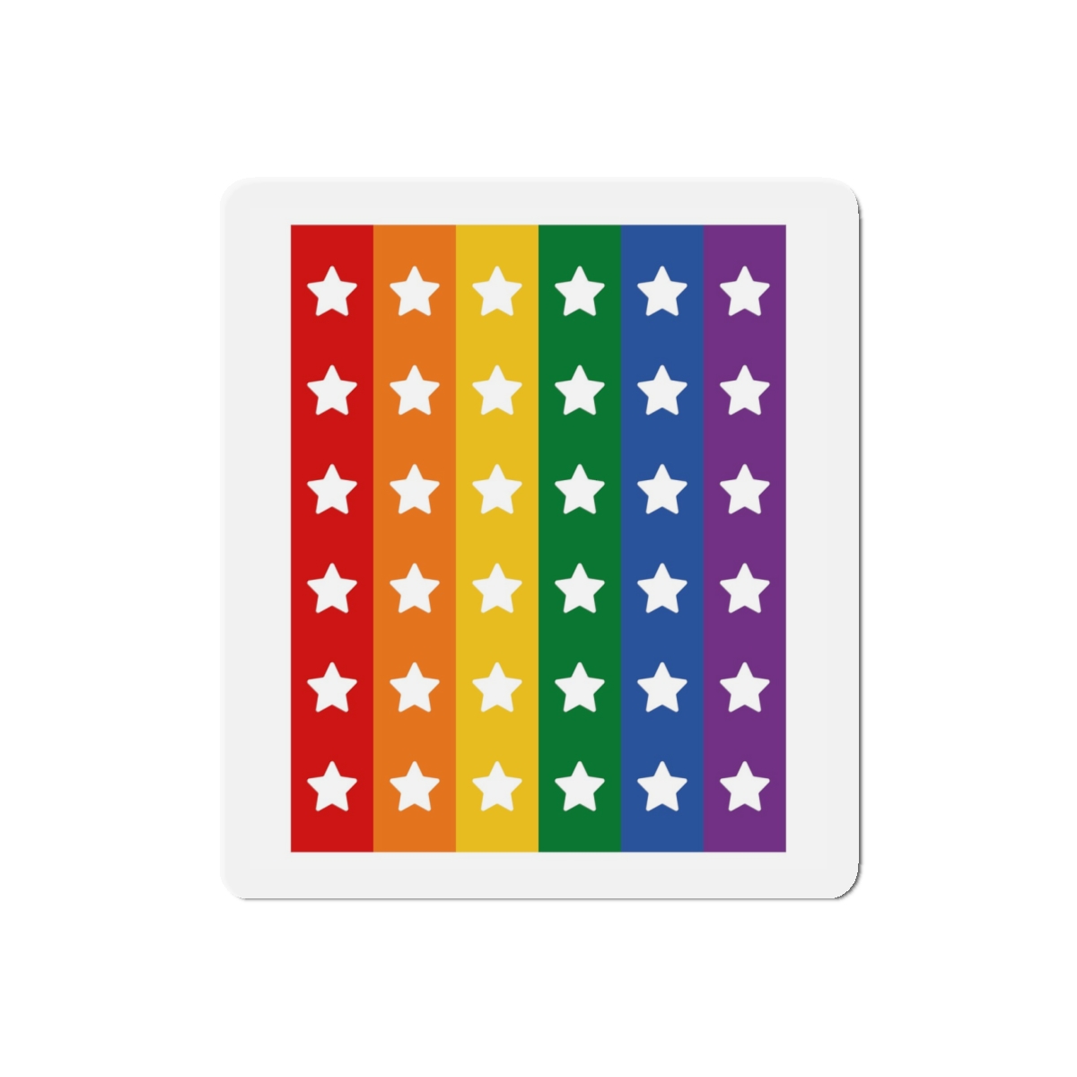 Lgbt Pride Month June Lesbian Gay Bisexual Transgender Lgbtq Flag Rainbow Vector(3) (1) Die Cut Magnets - Image 7