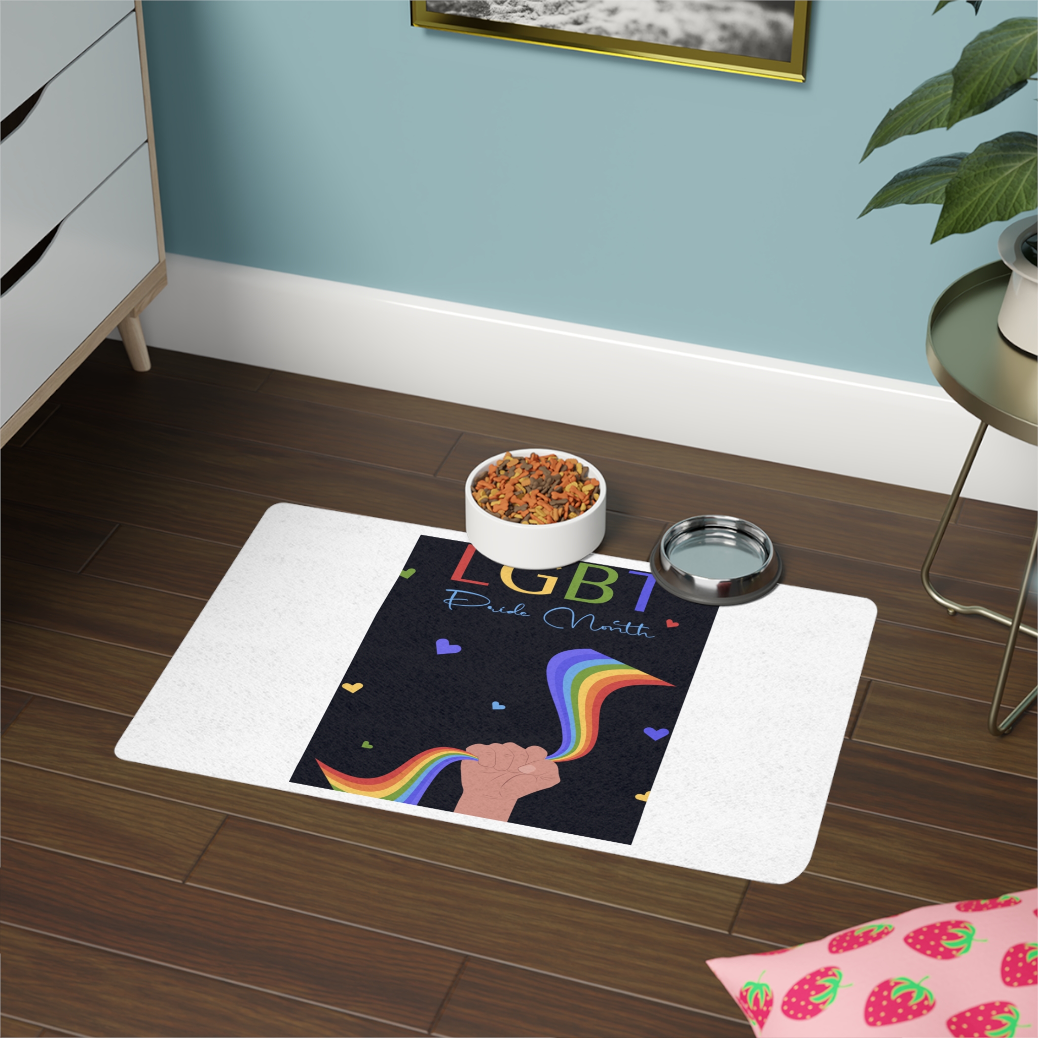 Poster Lgbt Pride Month Pet Food Mat 12x18 - Image 4