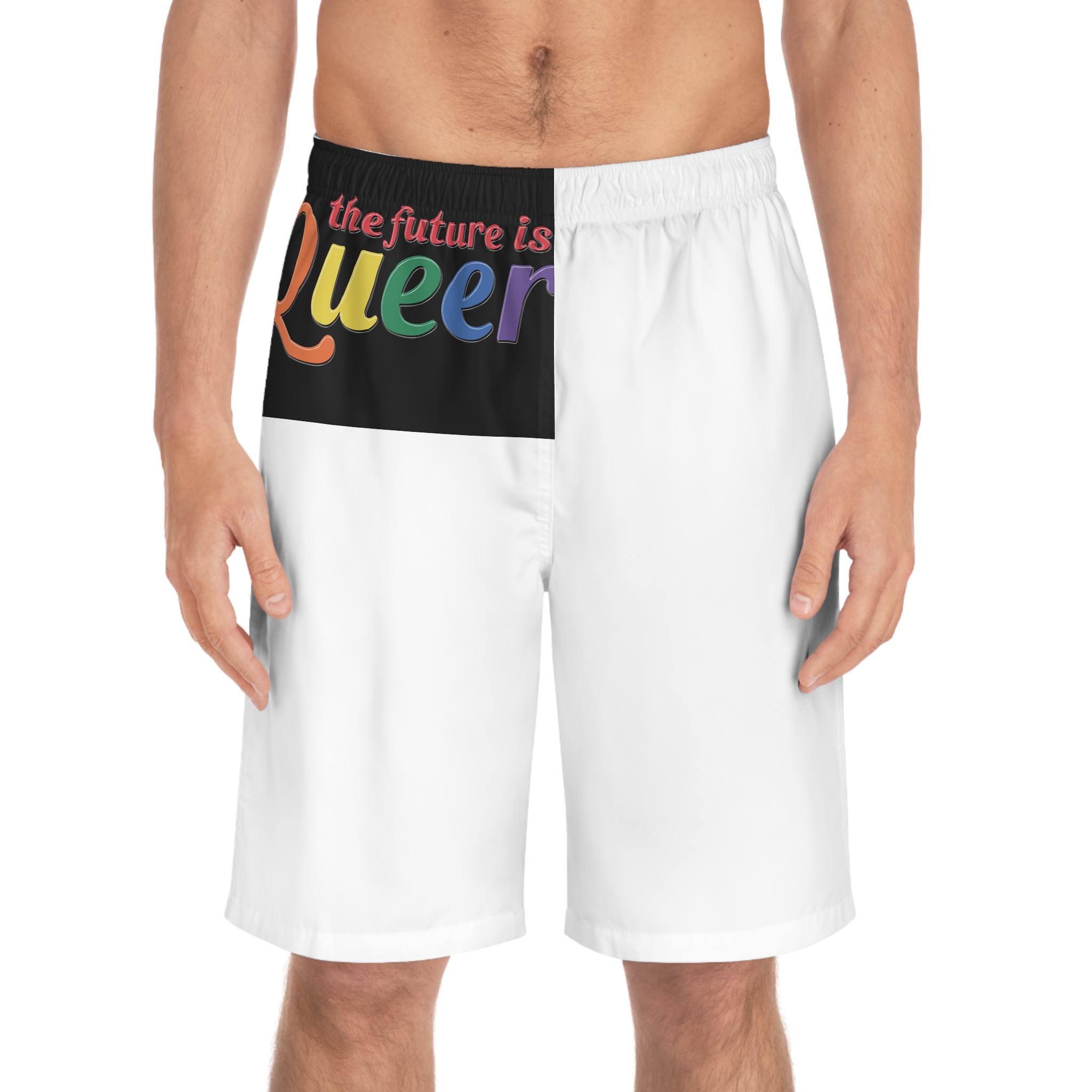 Pride Lgbtq Gay Typography Vector Tshirt Design(5) Mens Board Shorts Aop - Image 3