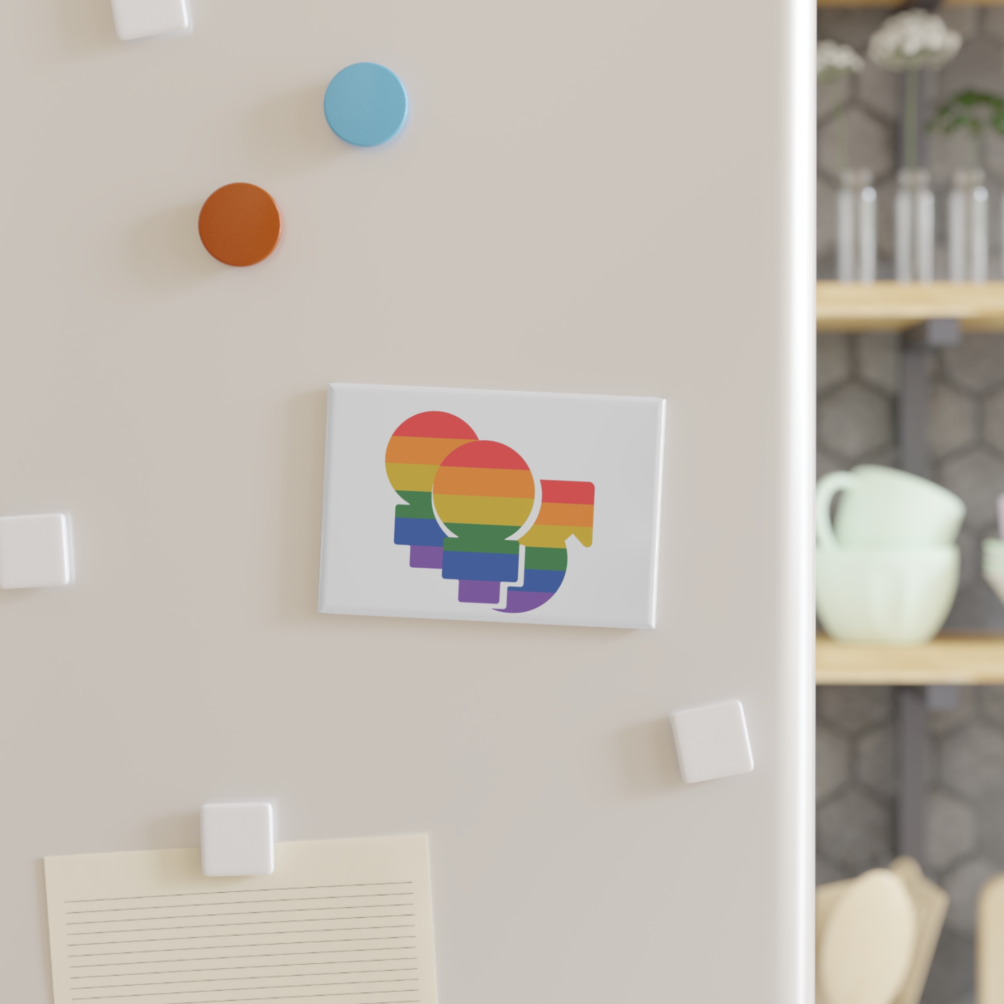 Lgbt Icon Isolated Black Background Diversity Human Right Concept Lgbt Community Vector Flat Illustration Poster Card Banner Button Magnet Rectangle 1 And 10 Pcs - Image 7