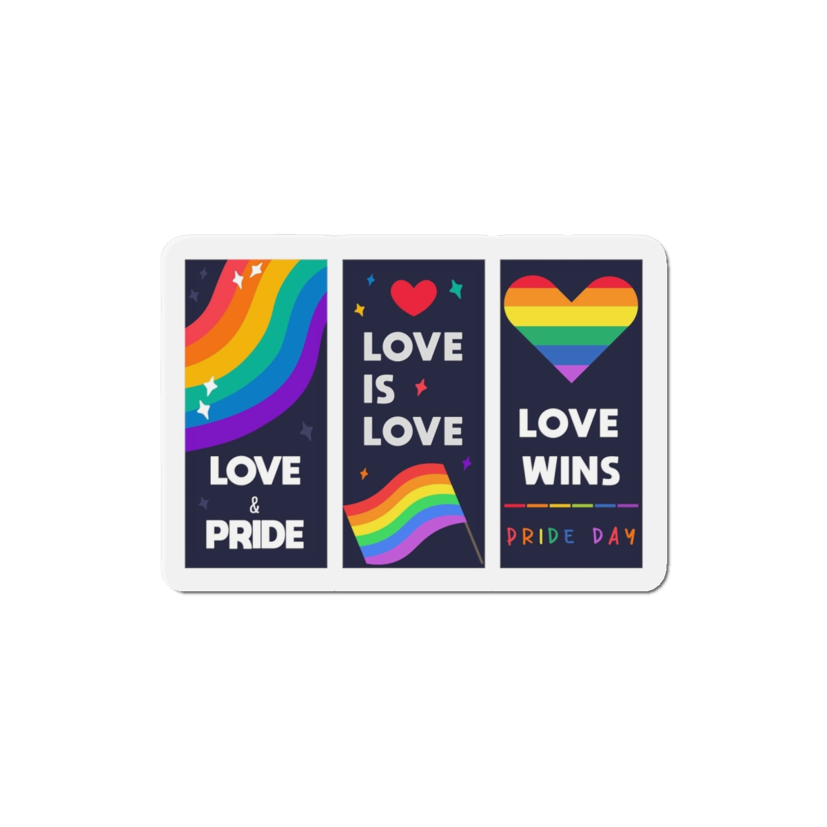 Lgbt Wallpapers Pride Day Celebration Die Cut Magnets - Image 7