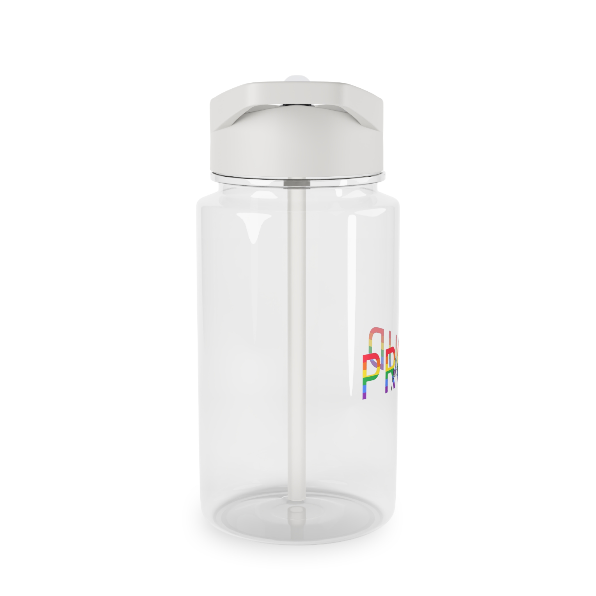 Proud Parent Letering Rainbow Colors Lgbt Flag Lgbt Parents Community Support Tritan Water Bottle - Image 4