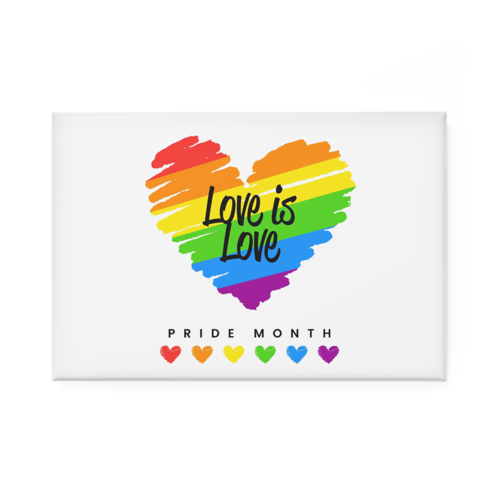Beautiful Pride Day Flag Concept Button Magnet Rectangle 1 And 10 Pcs - Image 5