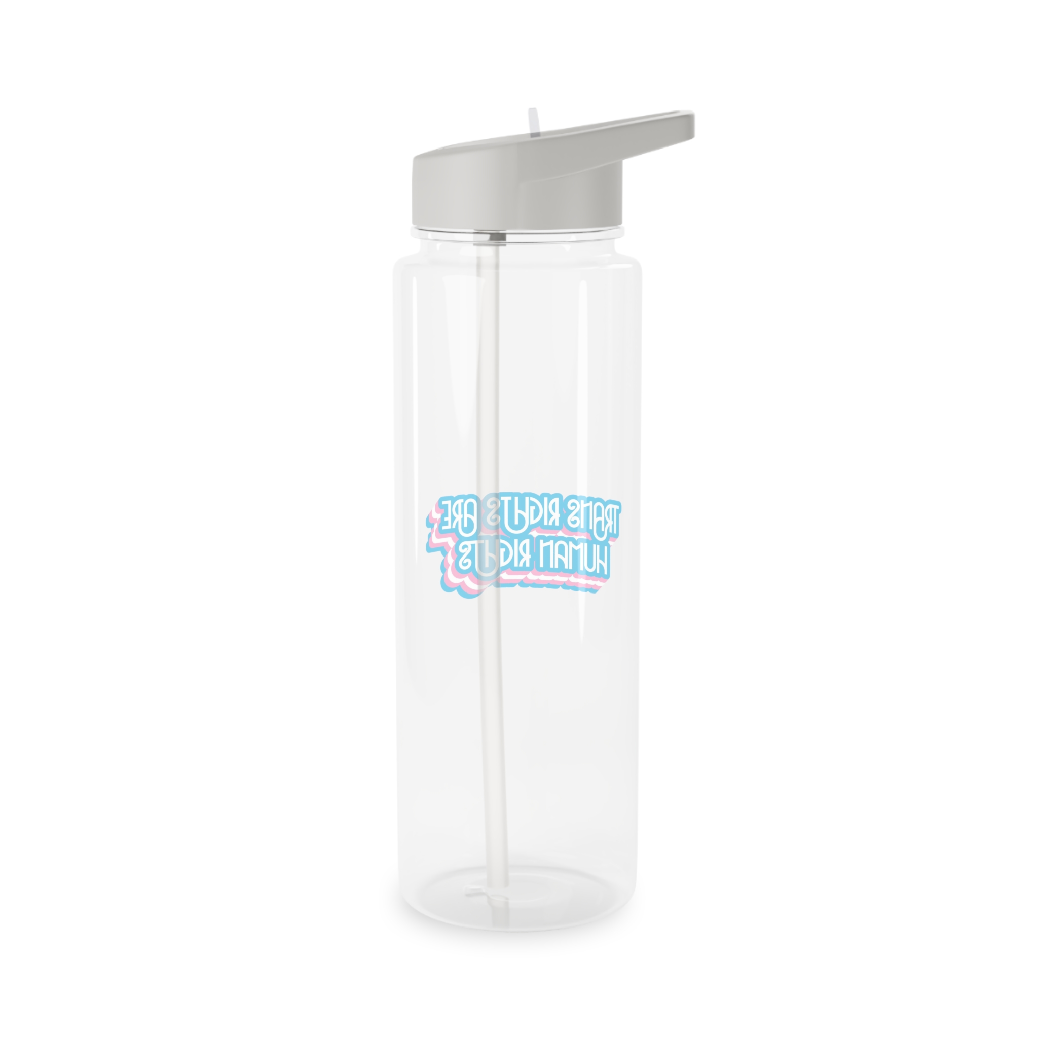 Pride Day Lettering With Human Rights Tritan Water Bottle - Image 6