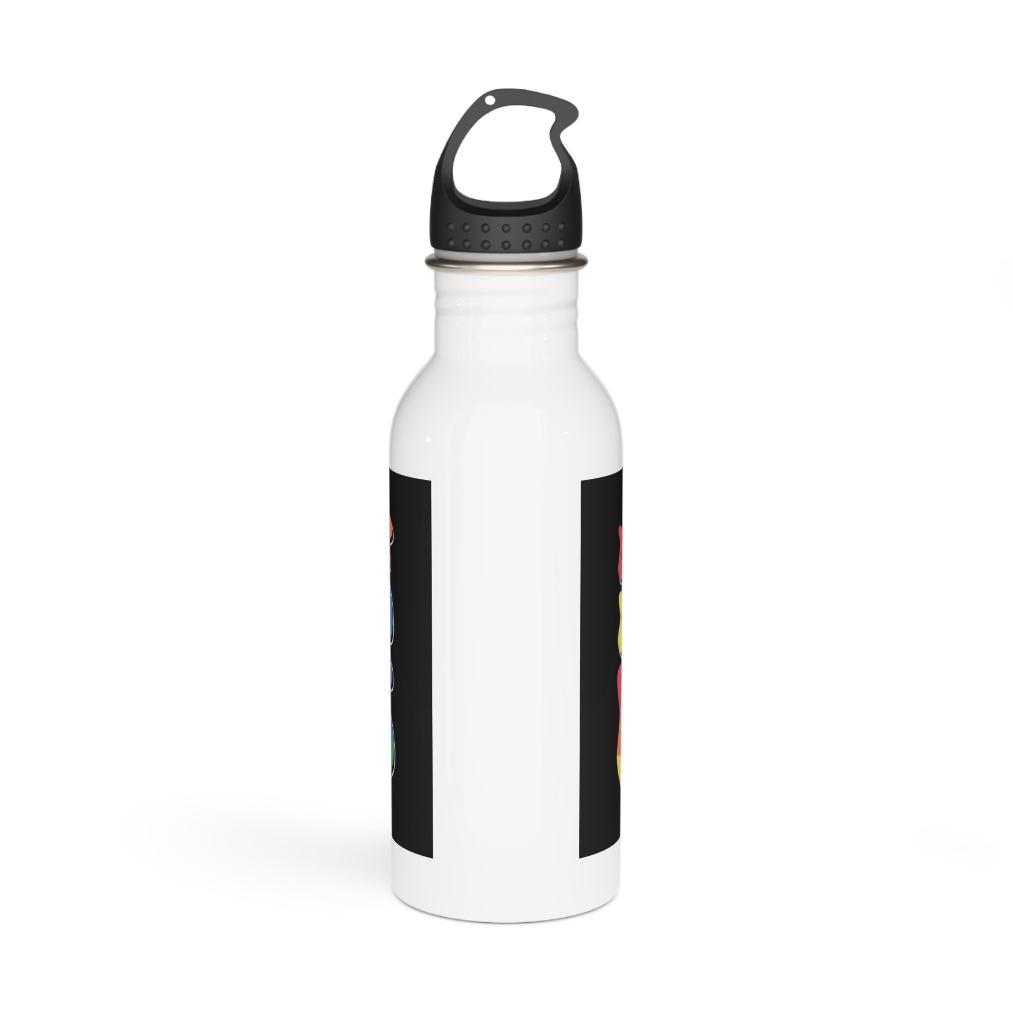 Pride Lgbt Gay Retro Tshirt Design Stainless Steel Water Bottle - Image 3