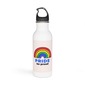 Flat Lgbt Pride Month Logo Template(1) Stainless Steel Water Bottle