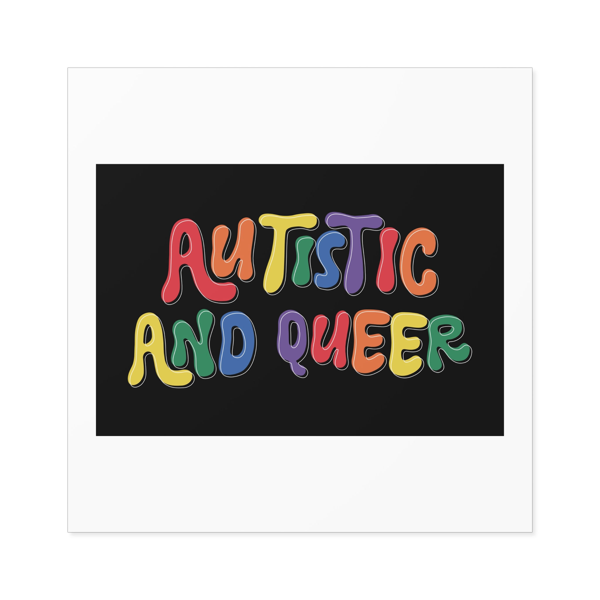 Pride Lgbtq Gay Typography Vector Tshirt Design(6) Laminate Stickers Square - Image 33