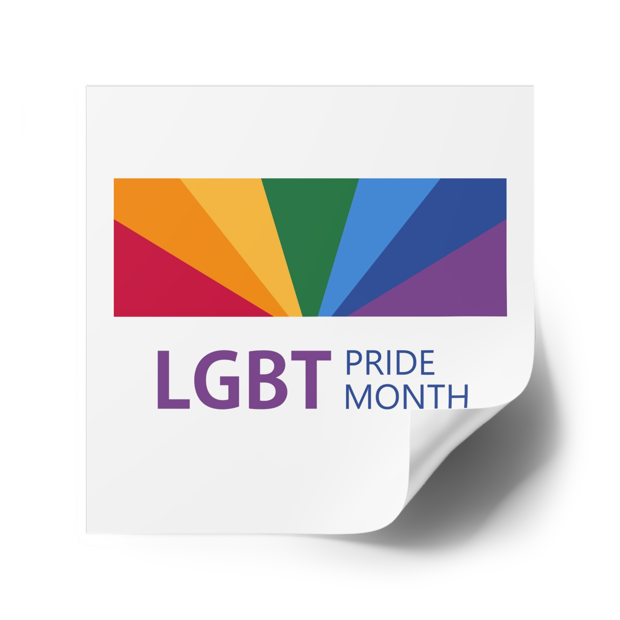 Pride Month Lgbt Horizontal Banner Template Gay Parade Annual Summer Event Laminate Stickers Square - Image 42