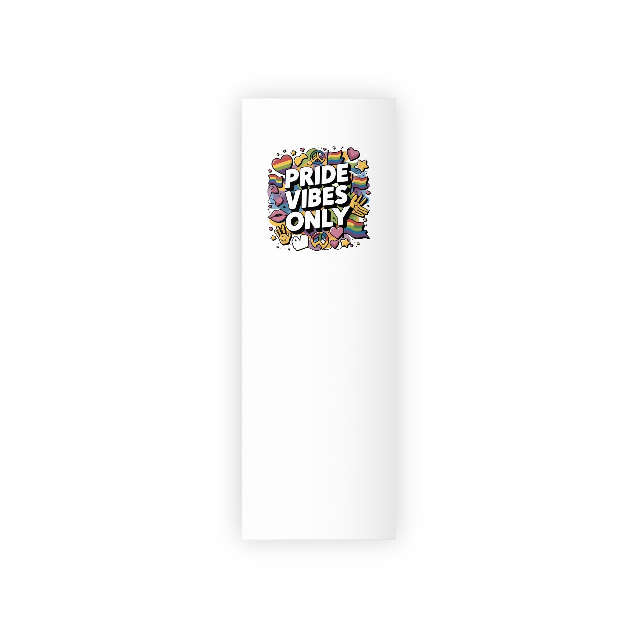 Pride Vibes Only T Shirt Design Isolated White Background Gift Wrapping Paper Rolls 1pc - Image 5