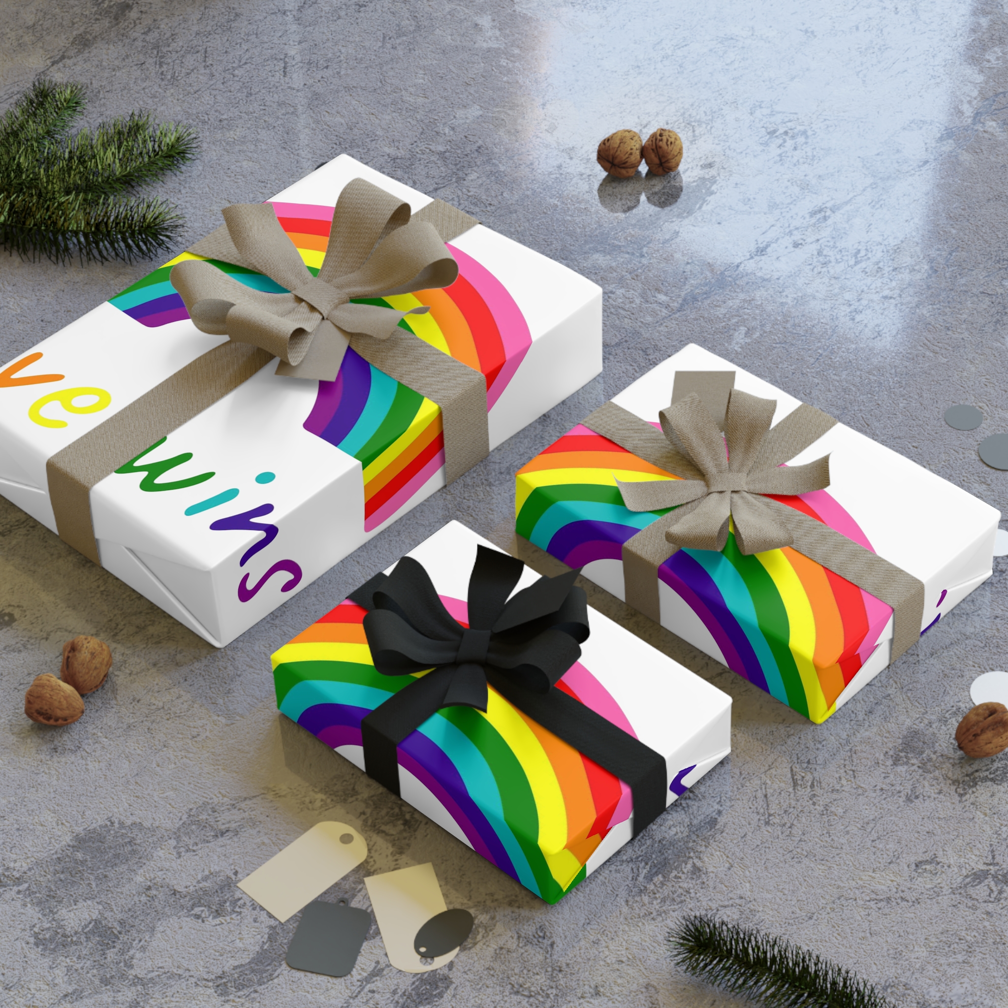 Colorful Rainbow Shape Intersex Pride Flag Happy Pride Day Lgbtqia Community Pride Month Vector Hand Drawn Doodle Posters Stickers Logo Cards Gift Wrapping Paper Rolls 1pc - Image 4