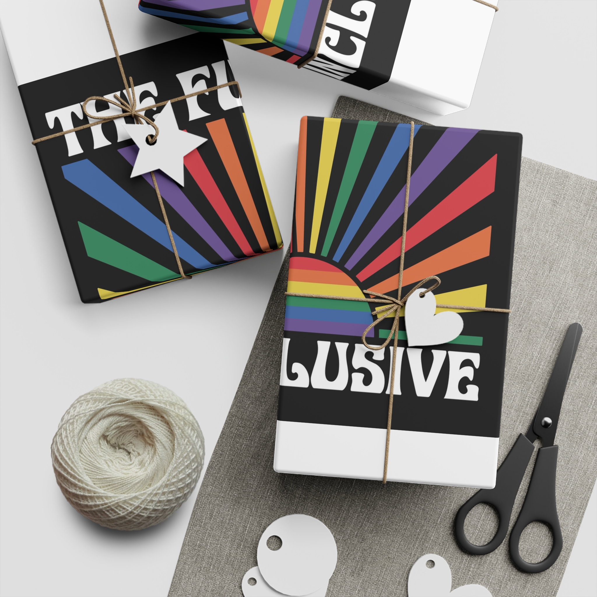 Pride Lgbtq Gay Typography Vector Tshirt Design Gift Wrapping Paper Sheets 1pc - Image 2