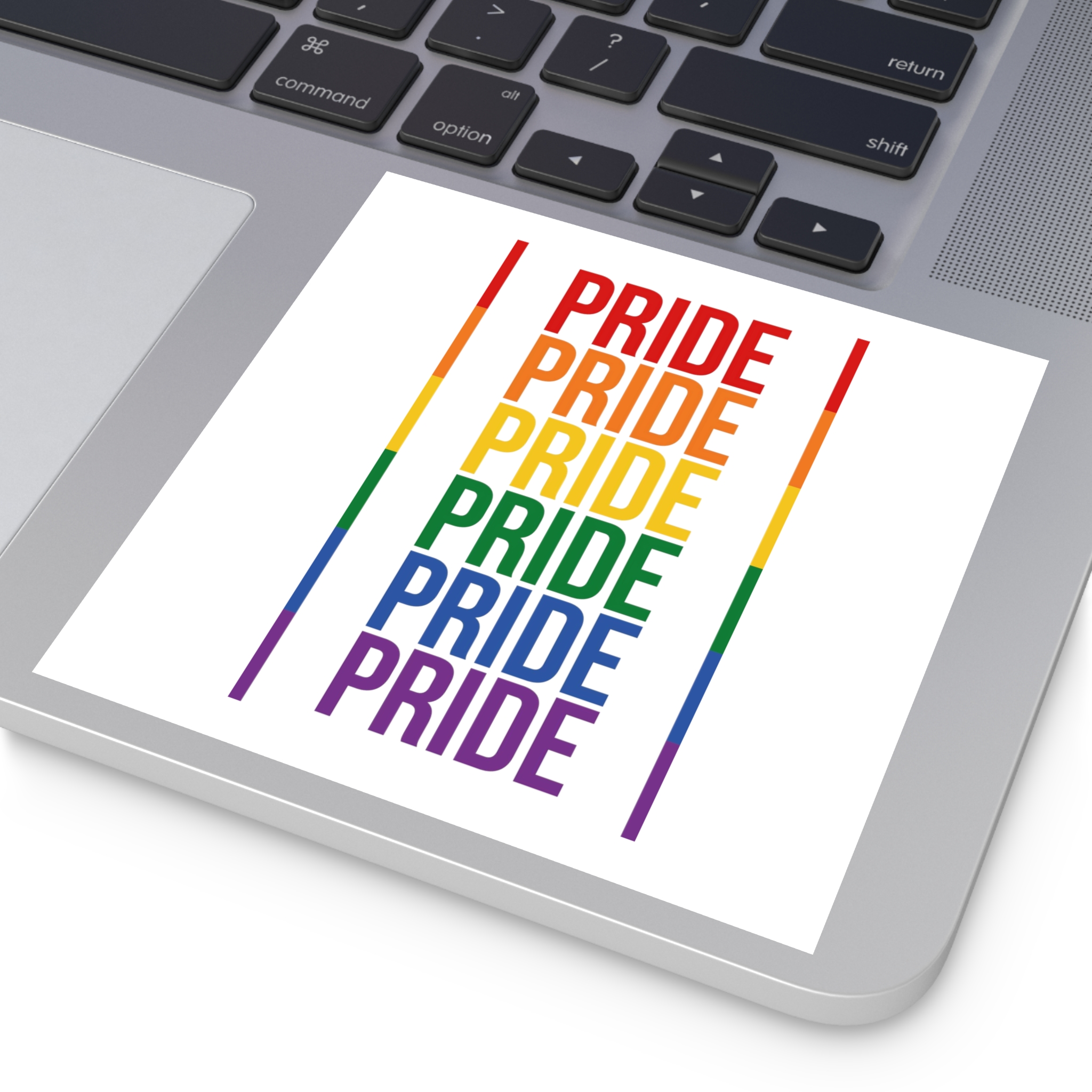 Lgbt Pride Month June 2026 Lesbian Gay Bisexual Transgender Lgbtq Flag Rainbow Love Vector (1) Laminate Stickers Square - Image 75