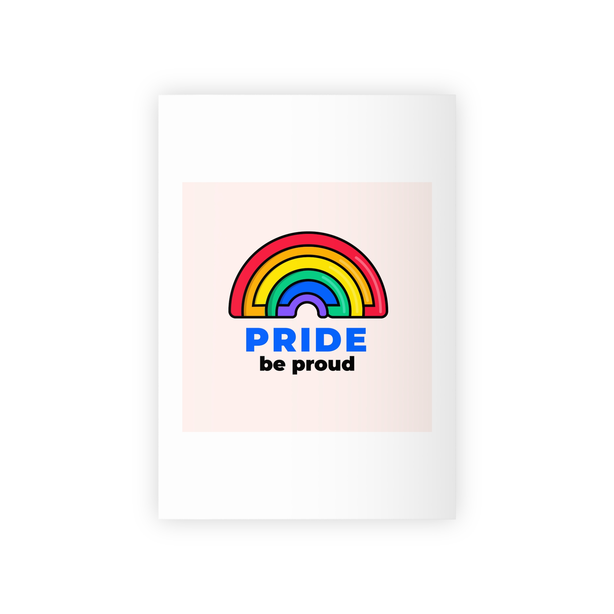 Flat Lgbt Pride Month Logo Template(1) Gift Wrapping Paper Rolls 1pc