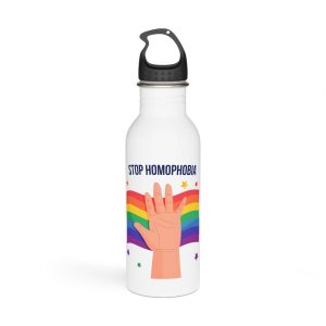 Stop Homophobia Stainless Steel Water Bottle
