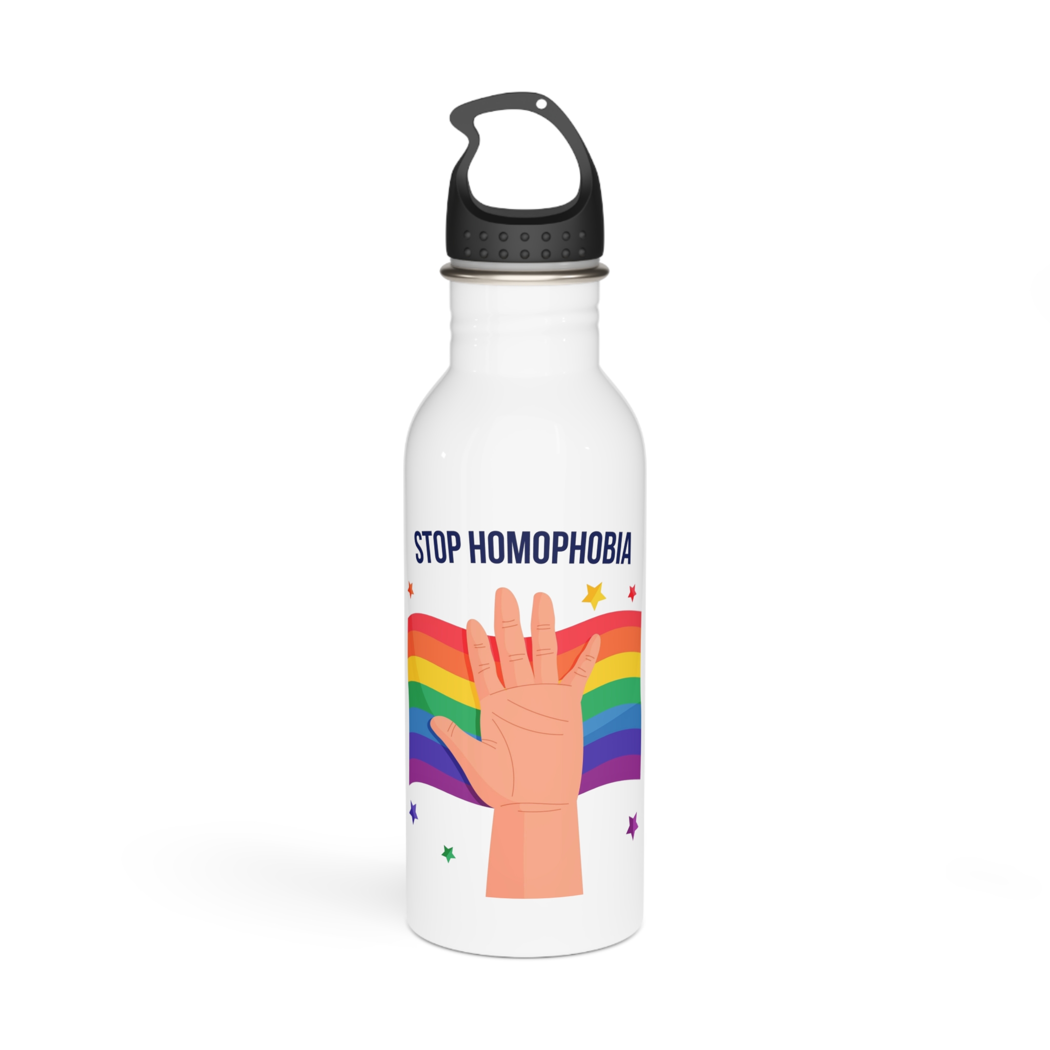 Stop Homophobia Stainless Steel Water Bottle