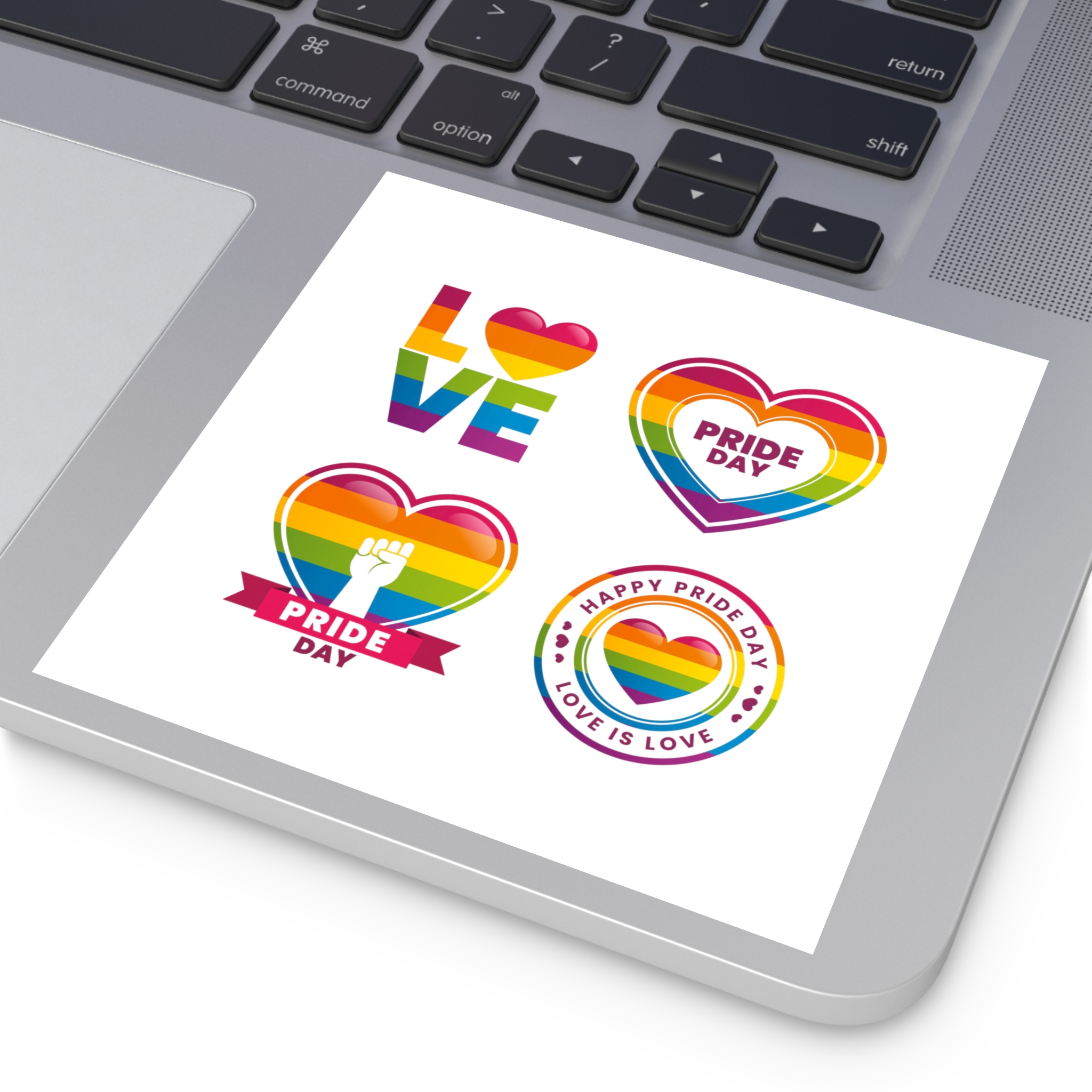 Label Collection With Pride Day Laminate Stickers Square - Image 43