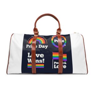 Flat Pride Day Badge Collection 2 Waterproof Travel Bag