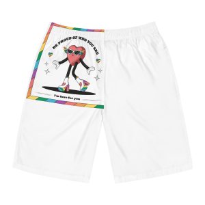 Hand Drawn Illustration Pride Month Celebration(1) Mens Board Shorts Aop