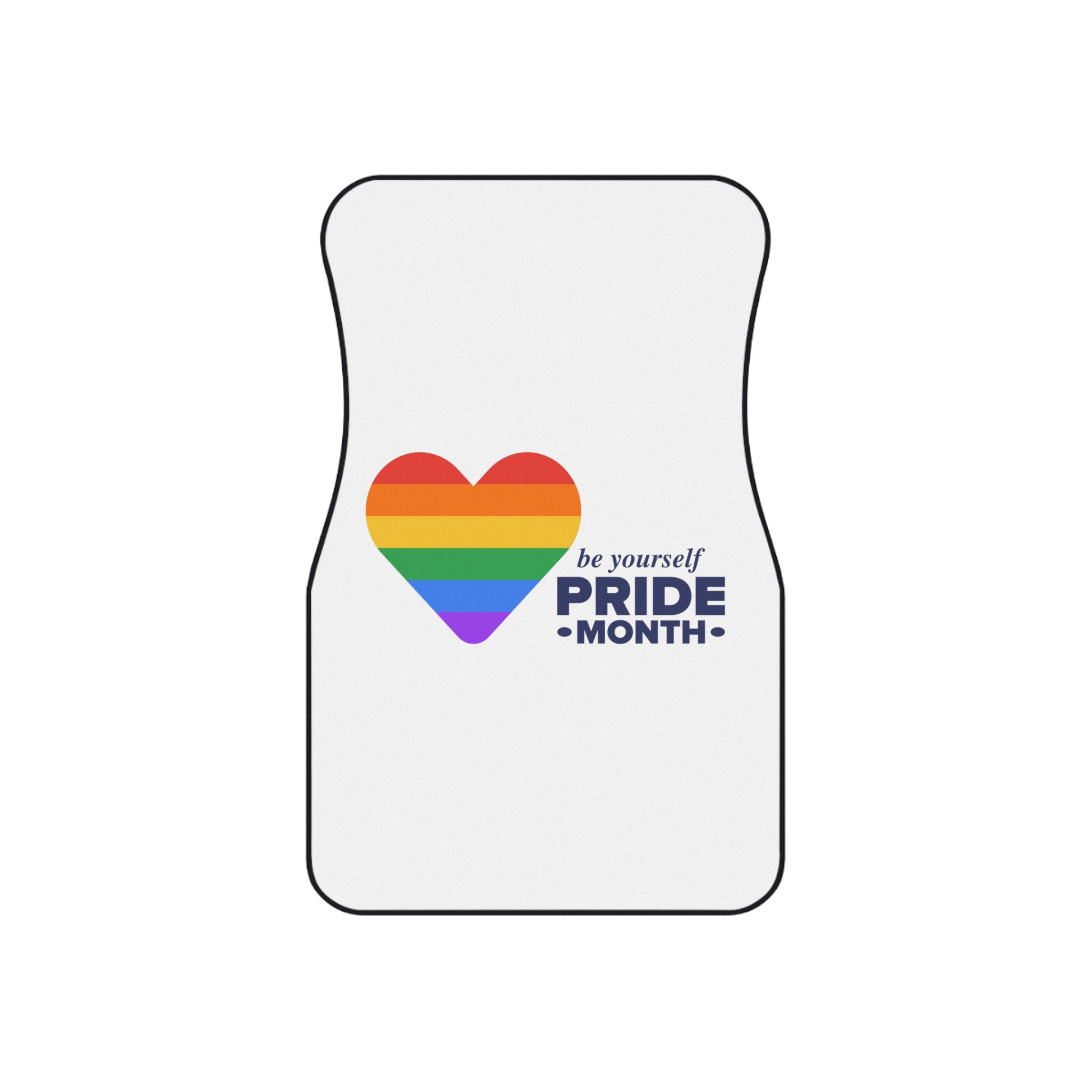 Lgbt Pride Month June Lgbt Flag Rainbow Flag Love Concept Vector Illustration Poster Car Mats Set Of 4 - Image 2