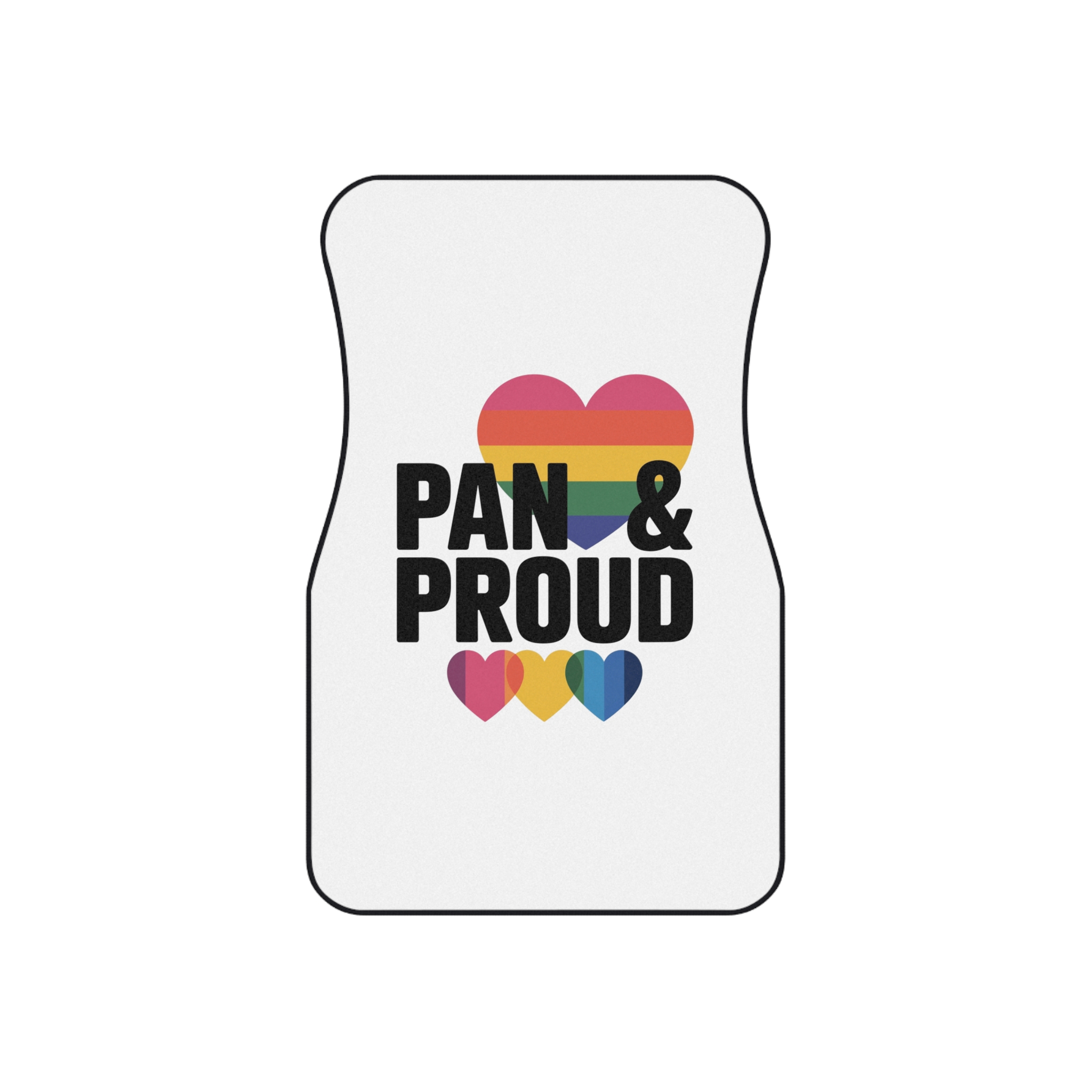 Pan Proud T Shirt Design Isolated White Background 2 Car Mats Set Of 4 - Image 2