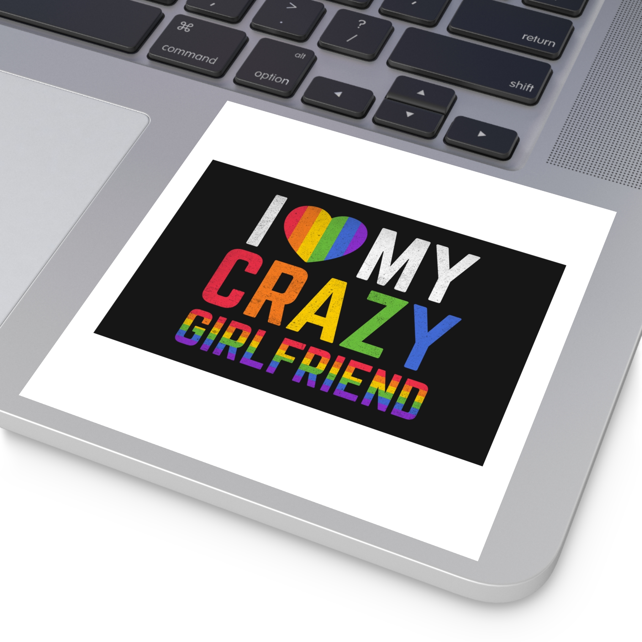 Pride Gay Rainbow Typography Vector Premium T Shirt(5) Laminate Stickers Square - Image 47