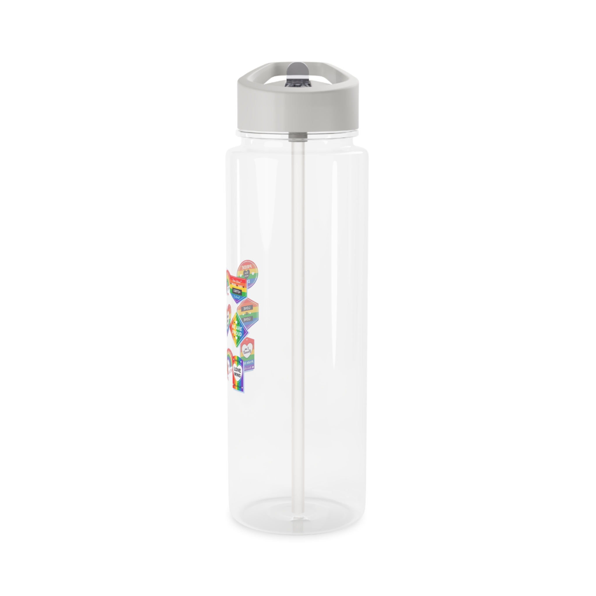 Pride Day Labels Concept Tritan Water Bottle - Image 7