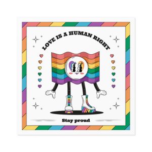 Hand Drawn Illustration Pride Month Celebration(7) Laminate Stickers Square