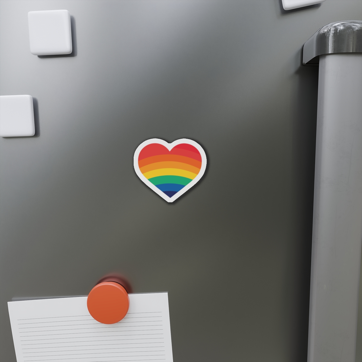 Pride Day Month Lgbt Heart With Rainbow Colors Die Cut Magnets - Image 5