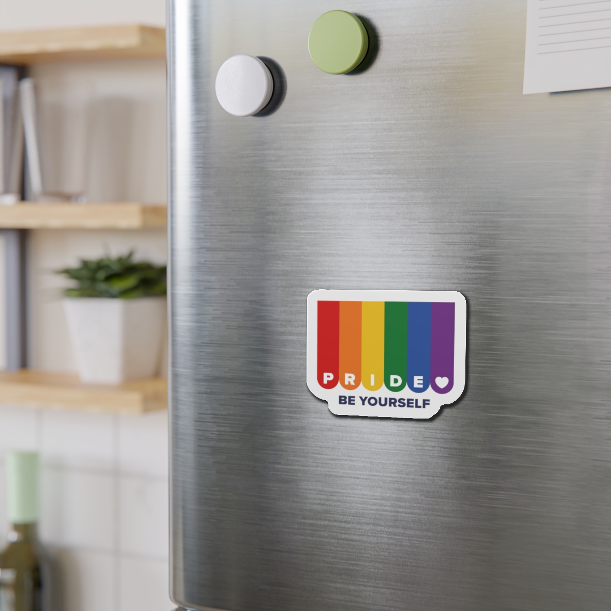 Lgbt Pride Month June Lesbian Gay Bisexual Transgender Lgbtq Flag Rainbow Vector(1) Die Cut Magnets - Image 9