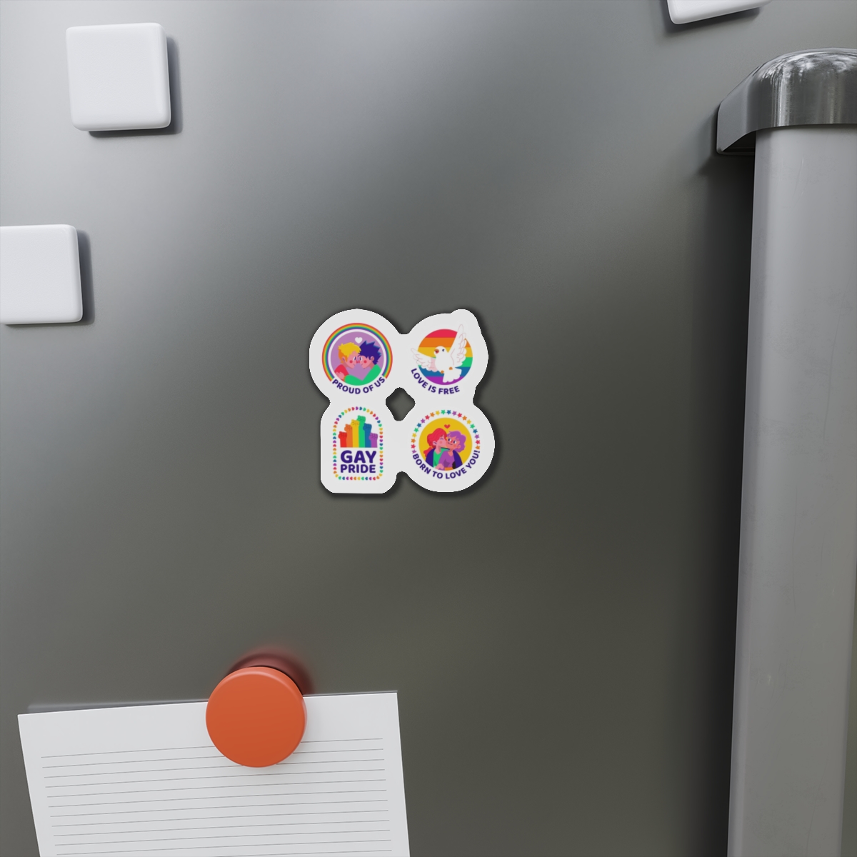 Flat Labels Collection Pride Month Celebration (1) Die Cut Magnets - Image 5