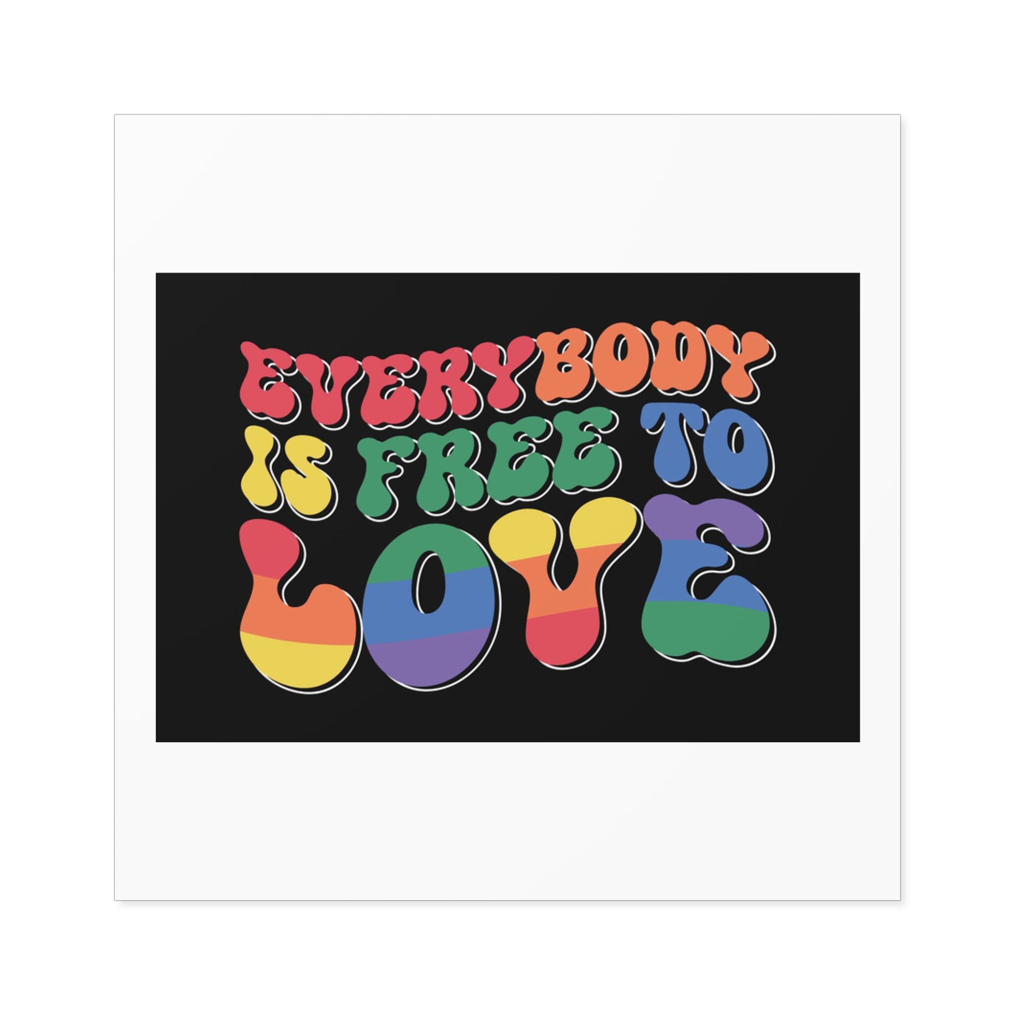 Pride Lgbt Gay Retro Tshirt Design Laminate Stickers Square - Image 17