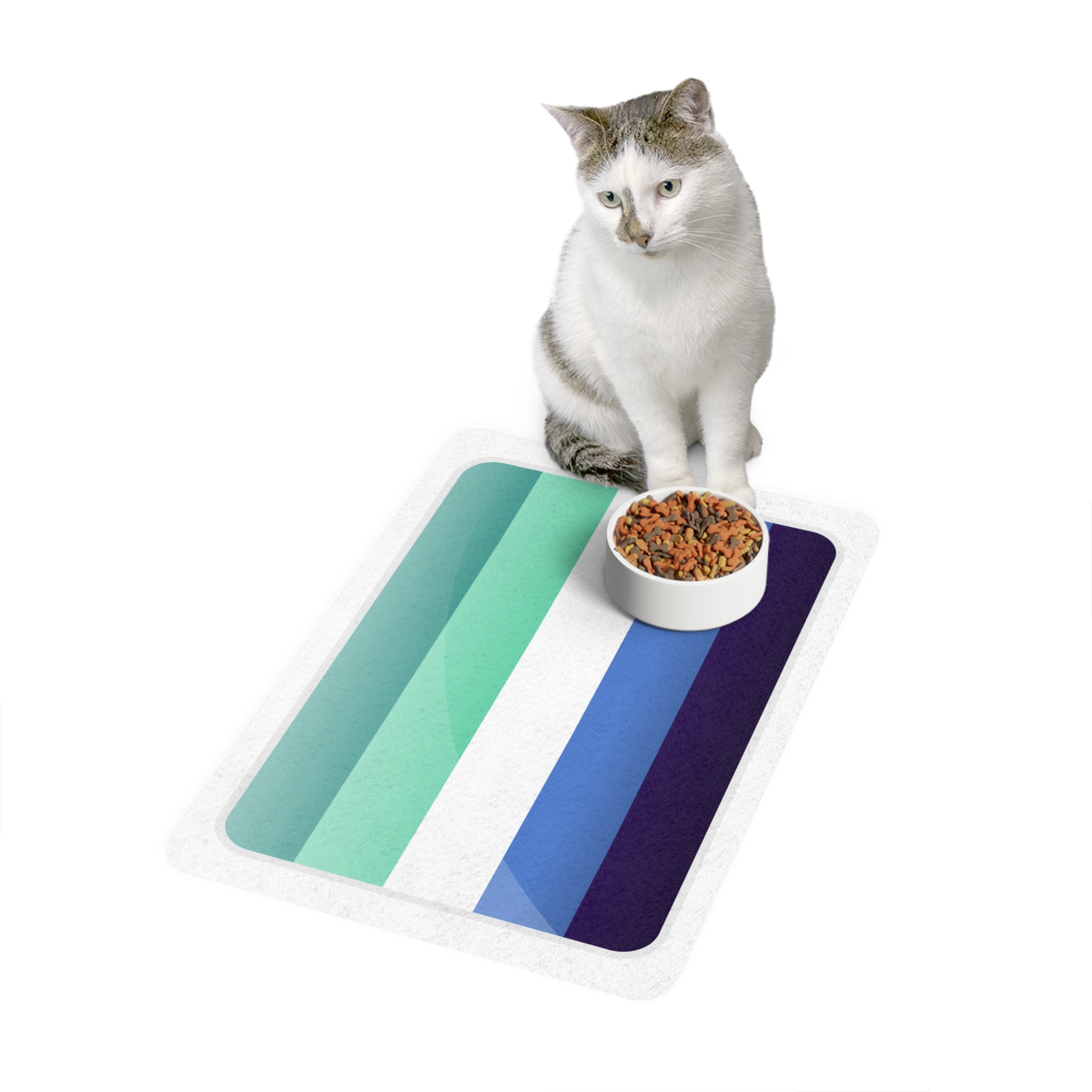 Lesbian Pride Design 20D8BD Pet Food Mat 12x18 - Image 3