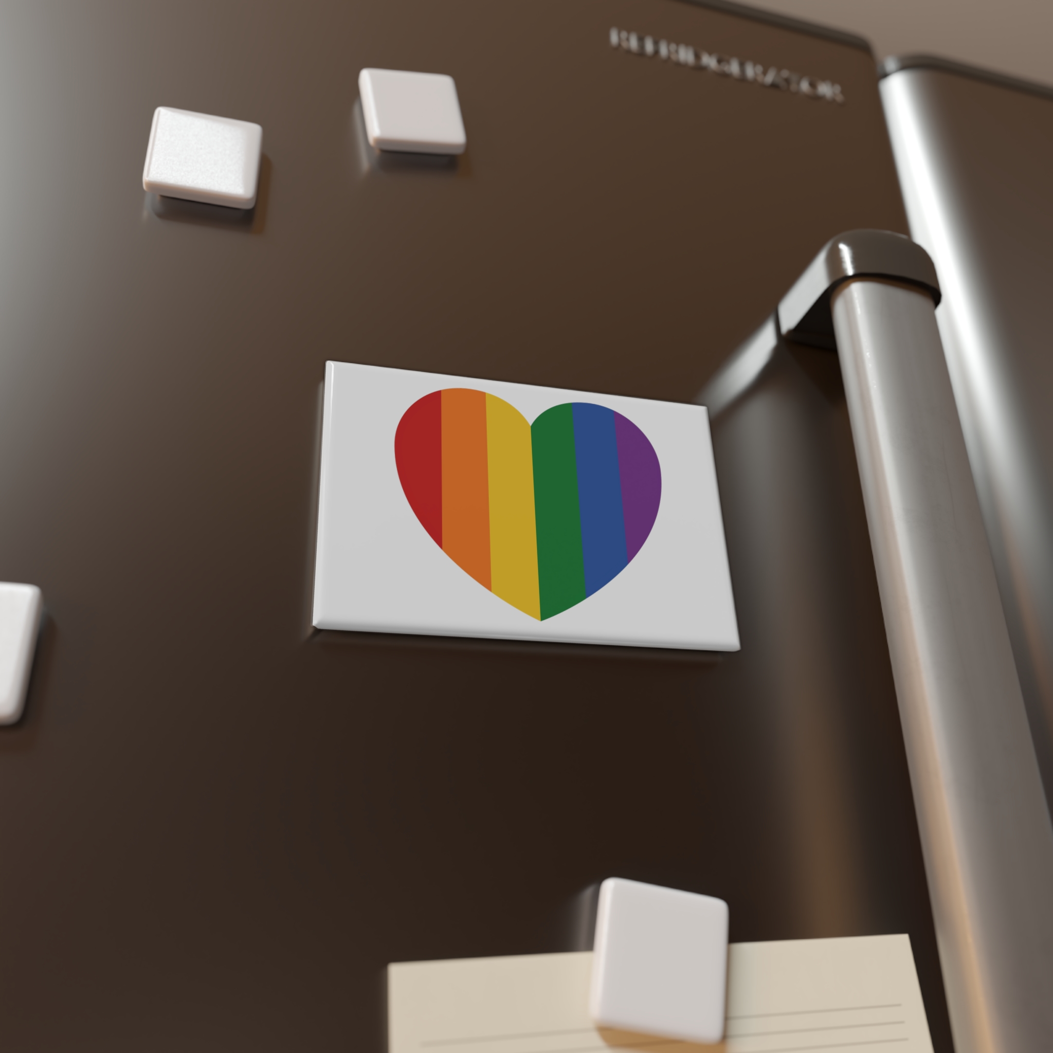 Lgbt Pride Month June Lesbian Gay Bisexual Transgender Lgbtq Flag Rainbow Vector(4) Button Magnet Rectangle 1 And 10 Pcs - Image 4