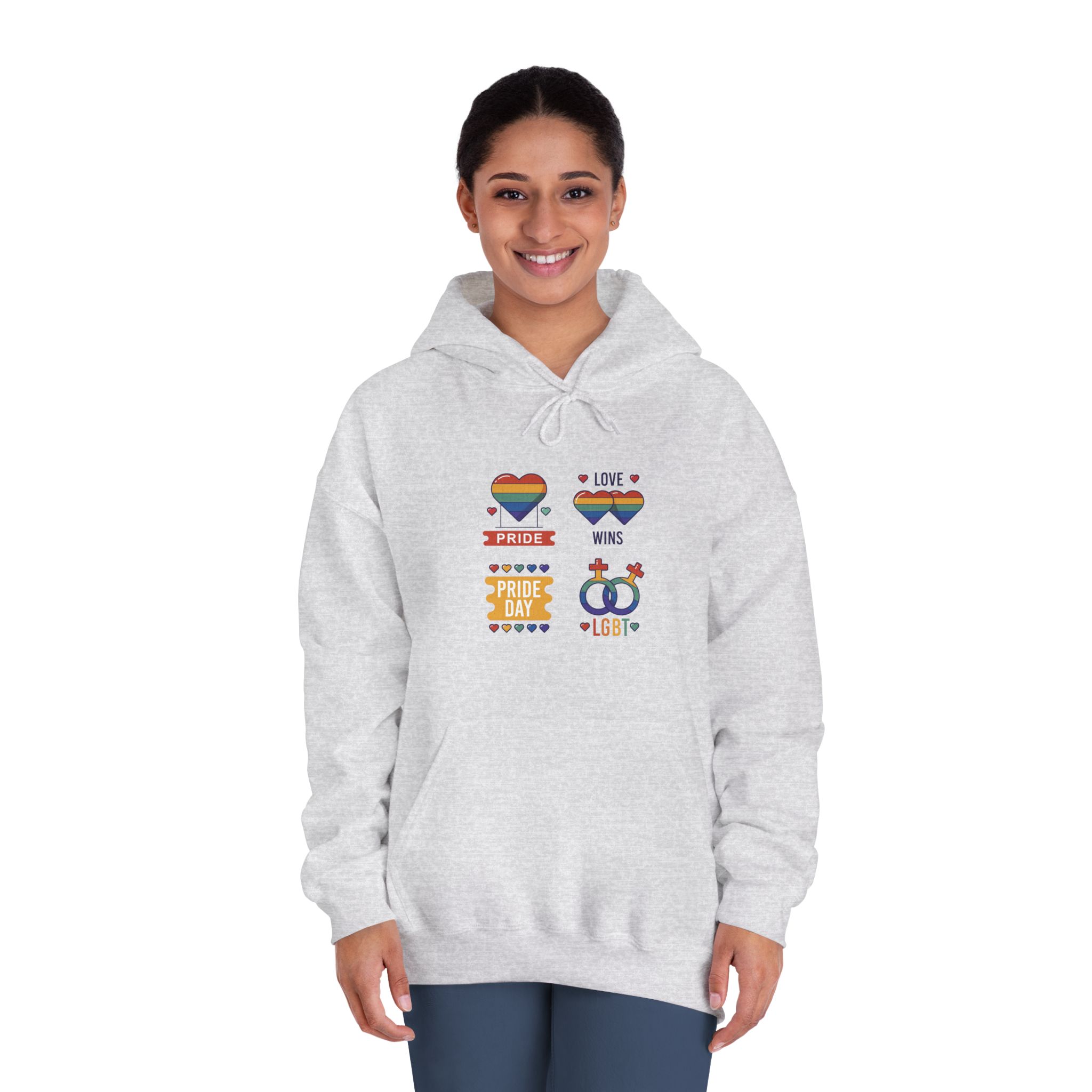 Pride Day Label Collection Concept Unisex Dryblend Hooded Sweatshirt - Image 8