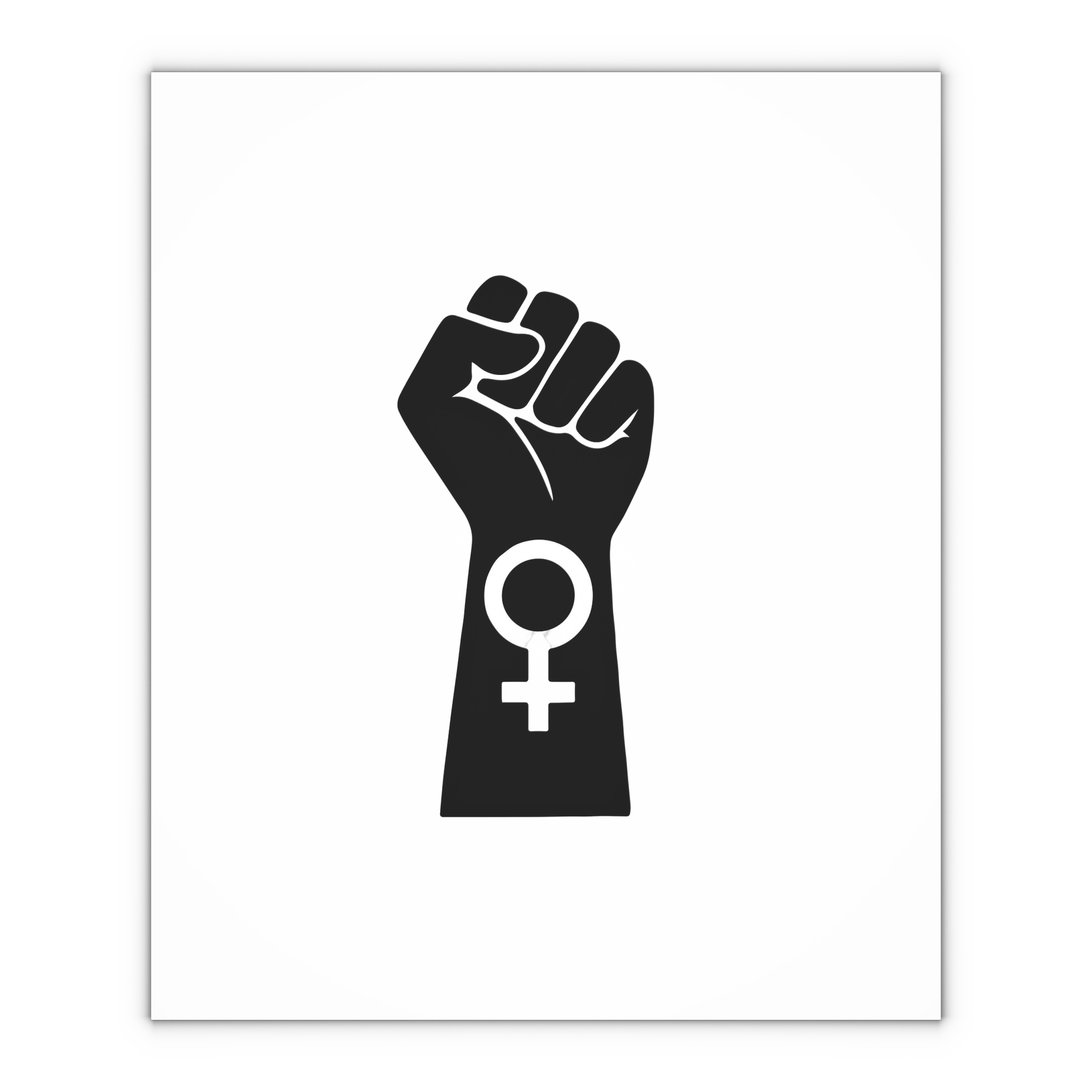 Symbol Feminist Movement Woman Hand With Her Fist Raised Up Girl Power Happy Womens Day Gift Wrapping Paper Sheets 1pc - Image 4