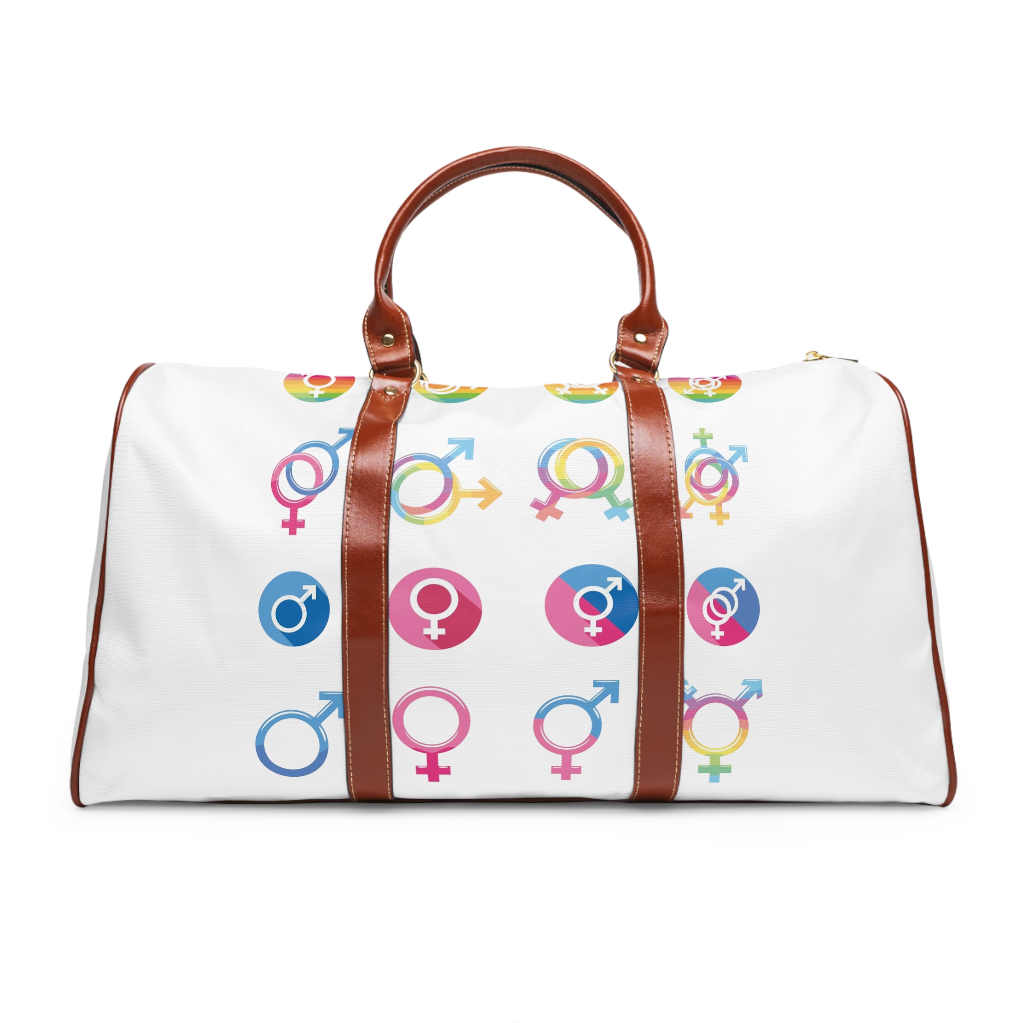 Gender Sexuality Identity Symbols Collection Waterproof Travel Bag