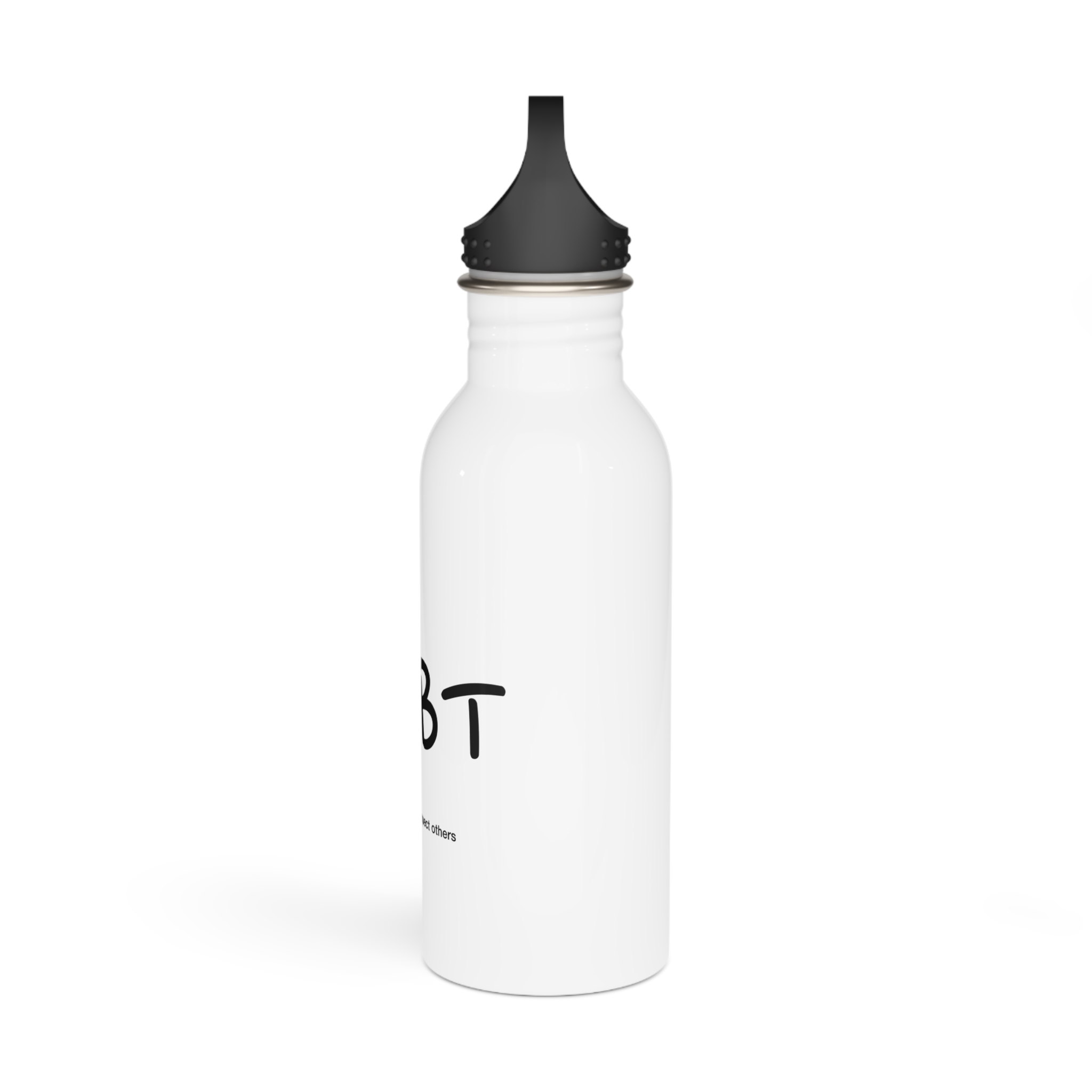 Love Letter Pride Rainbow Lettering Text Writing Pattern Freedom Love Heart Homo Colors Flag Parade(3) Stainless Steel Water Bottle - Image 4