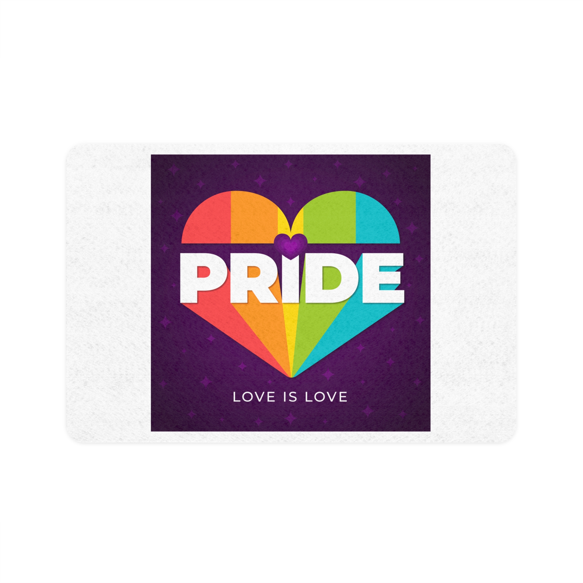 Colorful Pride Day Concept Pet Food Mat 12x18
