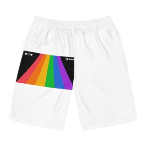Modern Colorful Pride Zoom Background Mens Board Shorts Aop