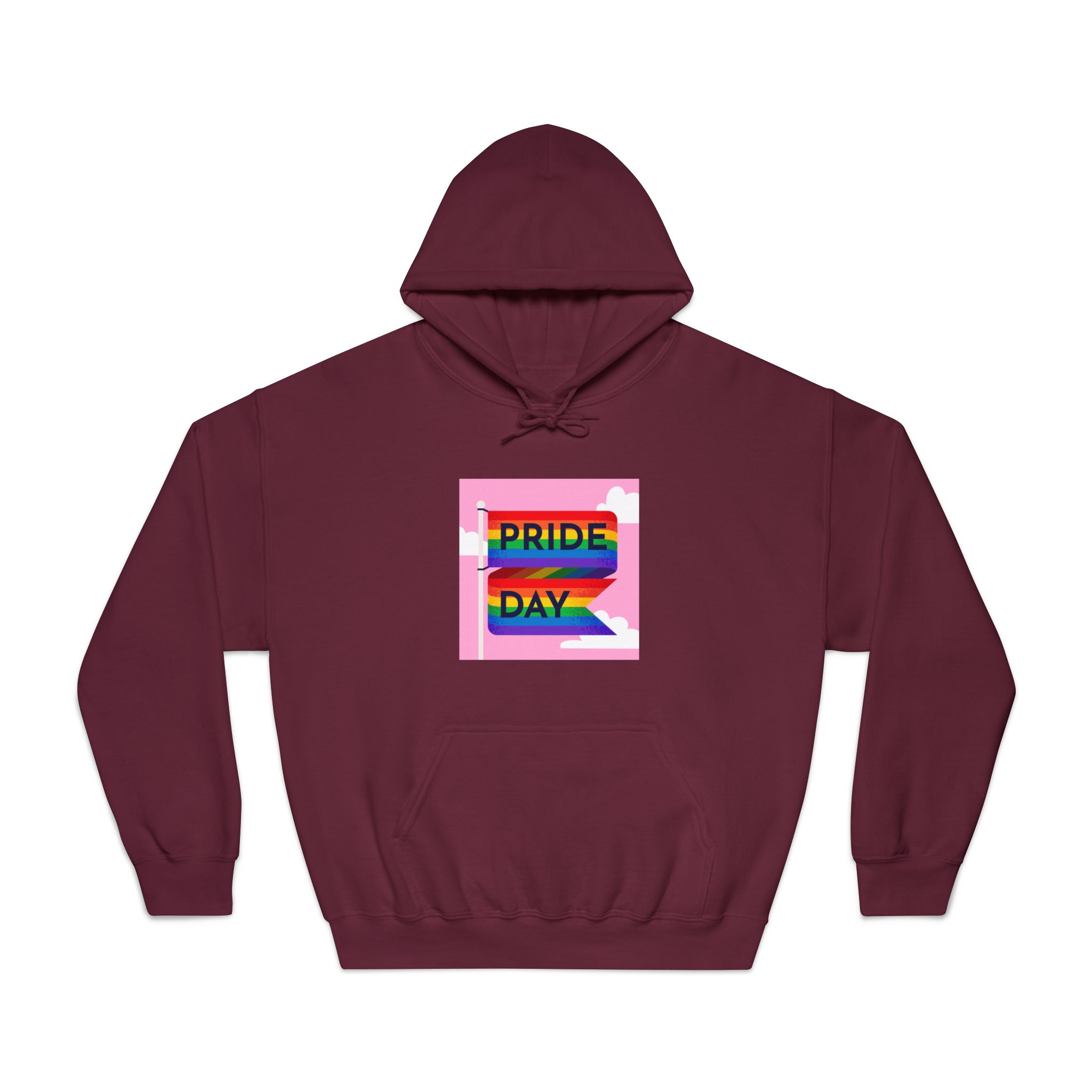 Pride Day Flag Illustration Unisex Dryblend Hooded Sweatshirt - Image 17
