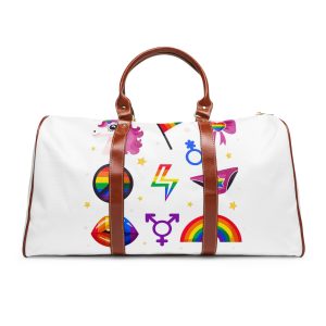 Flat Pride Month Lgbt Elements Collection Waterproof Travel Bag