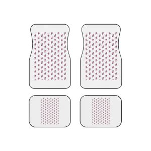 Vactor Seamleass Love Valentines Theme Calendar(1) Car Mats Set Of 4