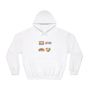 Pride Day Label Collection Design Unisex Dryblend Hooded Sweatshirt