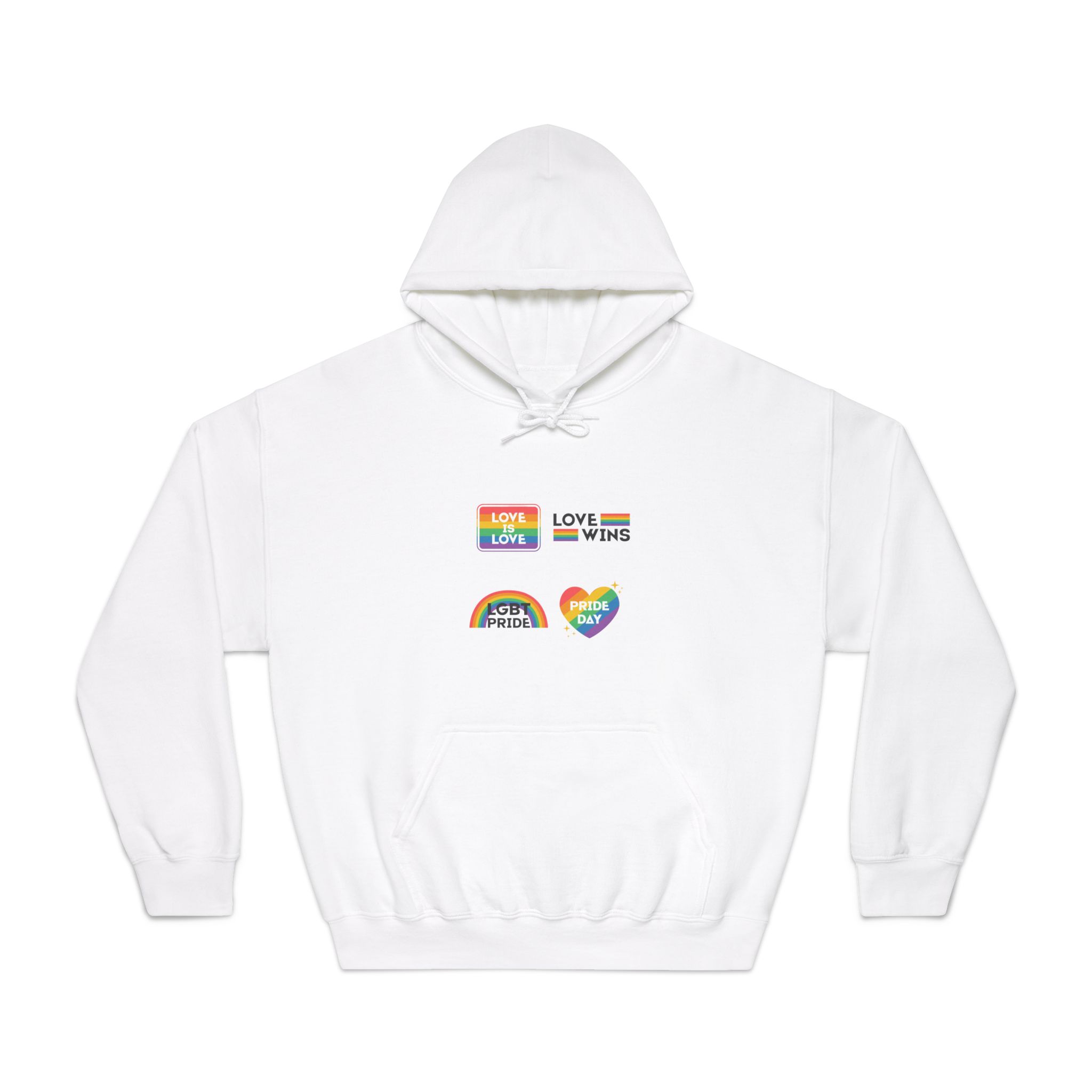 Pride Day Label Collection Design Unisex Dryblend Hooded Sweatshirt