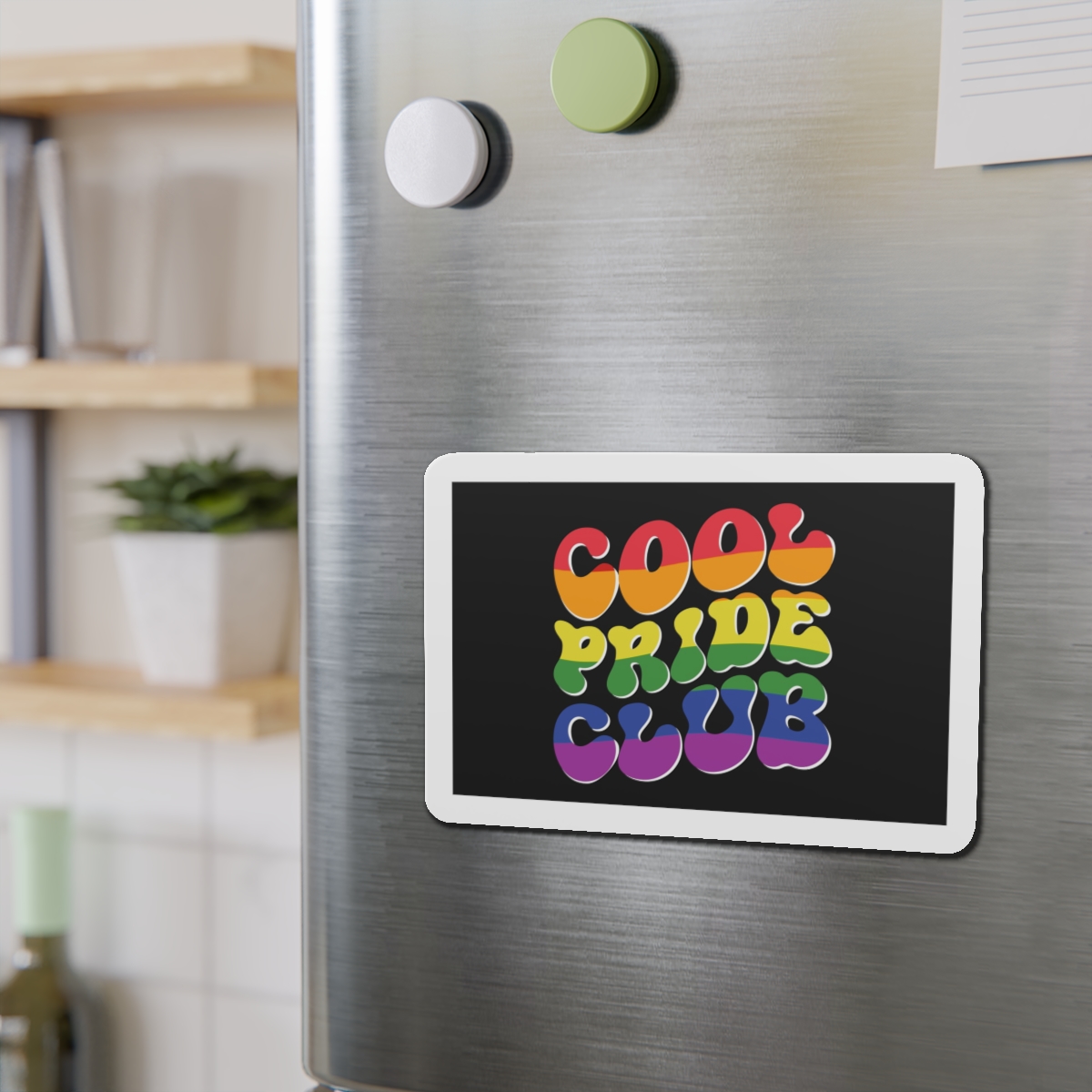 Word Cool Black Background Die Cut Magnets - Image 15